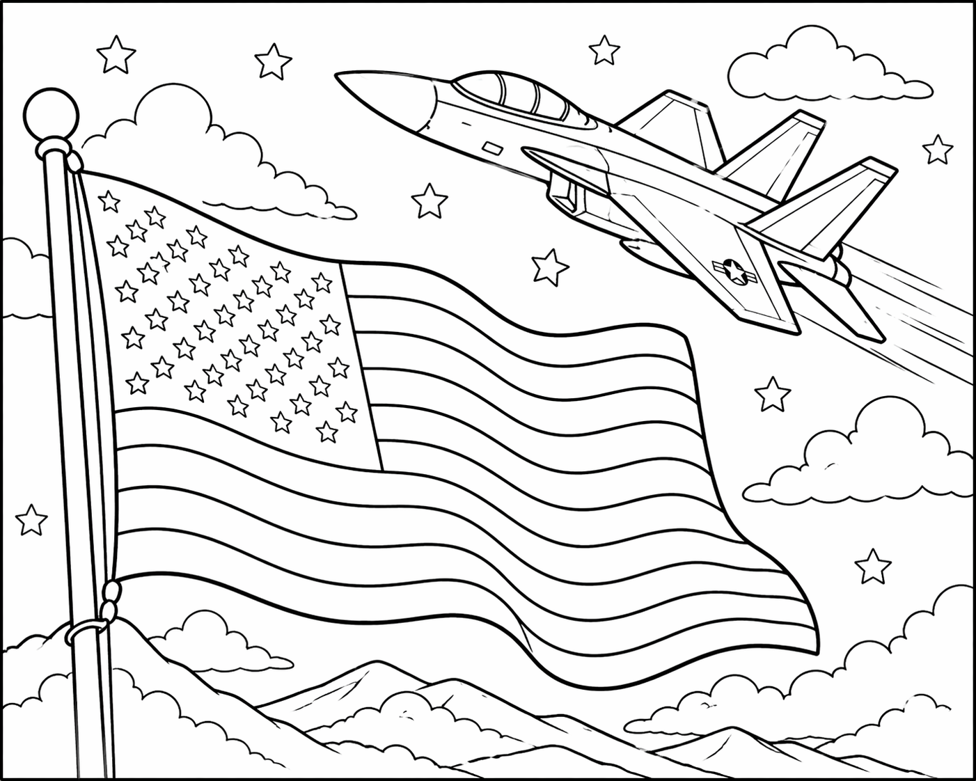 Great America | Coloring page