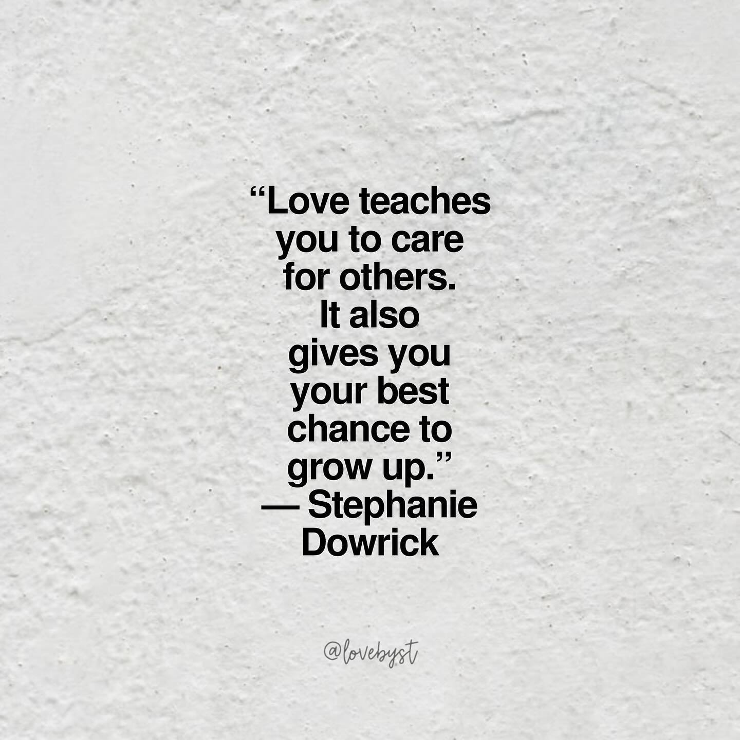 Love: a tremendous opportunity to grow (up). 🤍 Have quite taken to Dowrick&rsquo;s work and theories on love after reading her &lsquo;Forgiveness and Other Acts of Love&rsquo;. Very much recommend. Virtues detailed @ justchooselove.com/defining-love