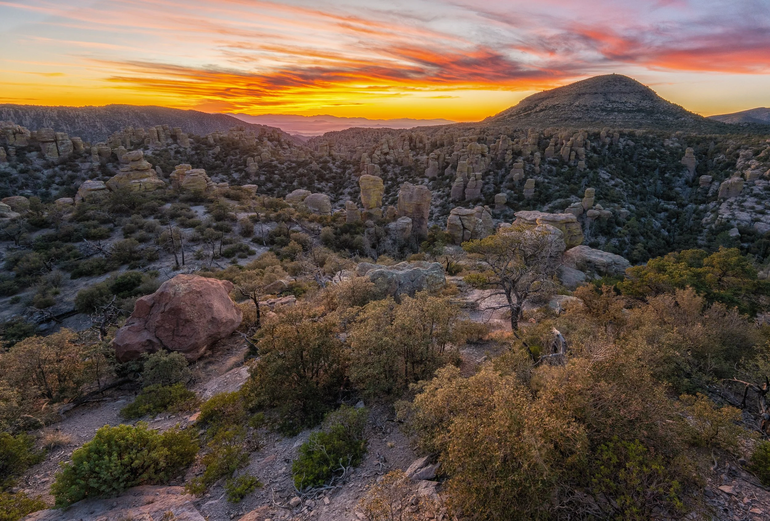 Sunset at Chiricahua National Monument, AZ