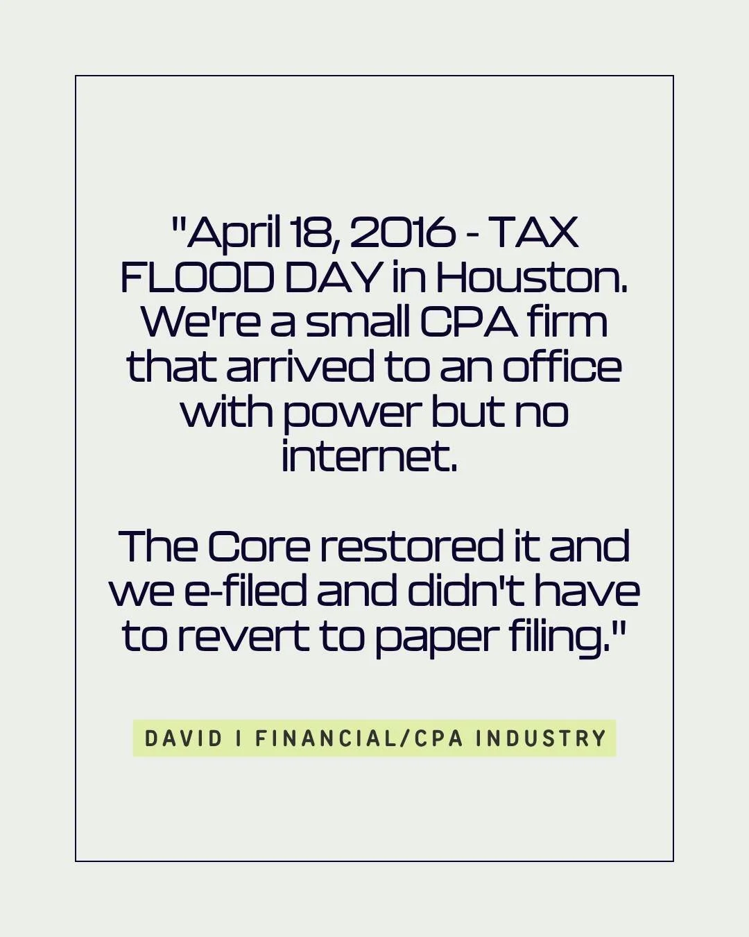 Tax Day was stressful enough. Losing internet? Not on our watch. 😎