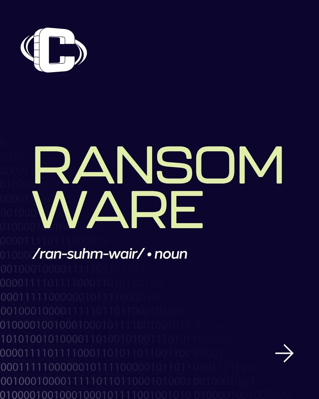 Today&rsquo;s definition: Ransomware. Not a word you want to learn the hard way!📚

October is Cybersecurity Awareness Month. We&rsquo;re breaking down the threats so you can stay one step ahead. 

Call us so we can help you stay safe out there!