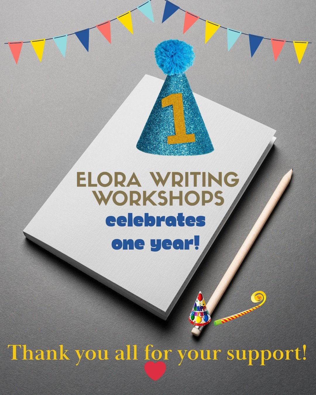 One year! 

💫 11 incredible adult workshops 
🤸&zwj;♀️ 5 delightfully silly kid workshops 
💥 Funds raised for Arthur Animal Rescue, Centre Wellington Food Bank and Elora House

Elora Writing Workshops was born out of grief, if I&rsquo;m being hones