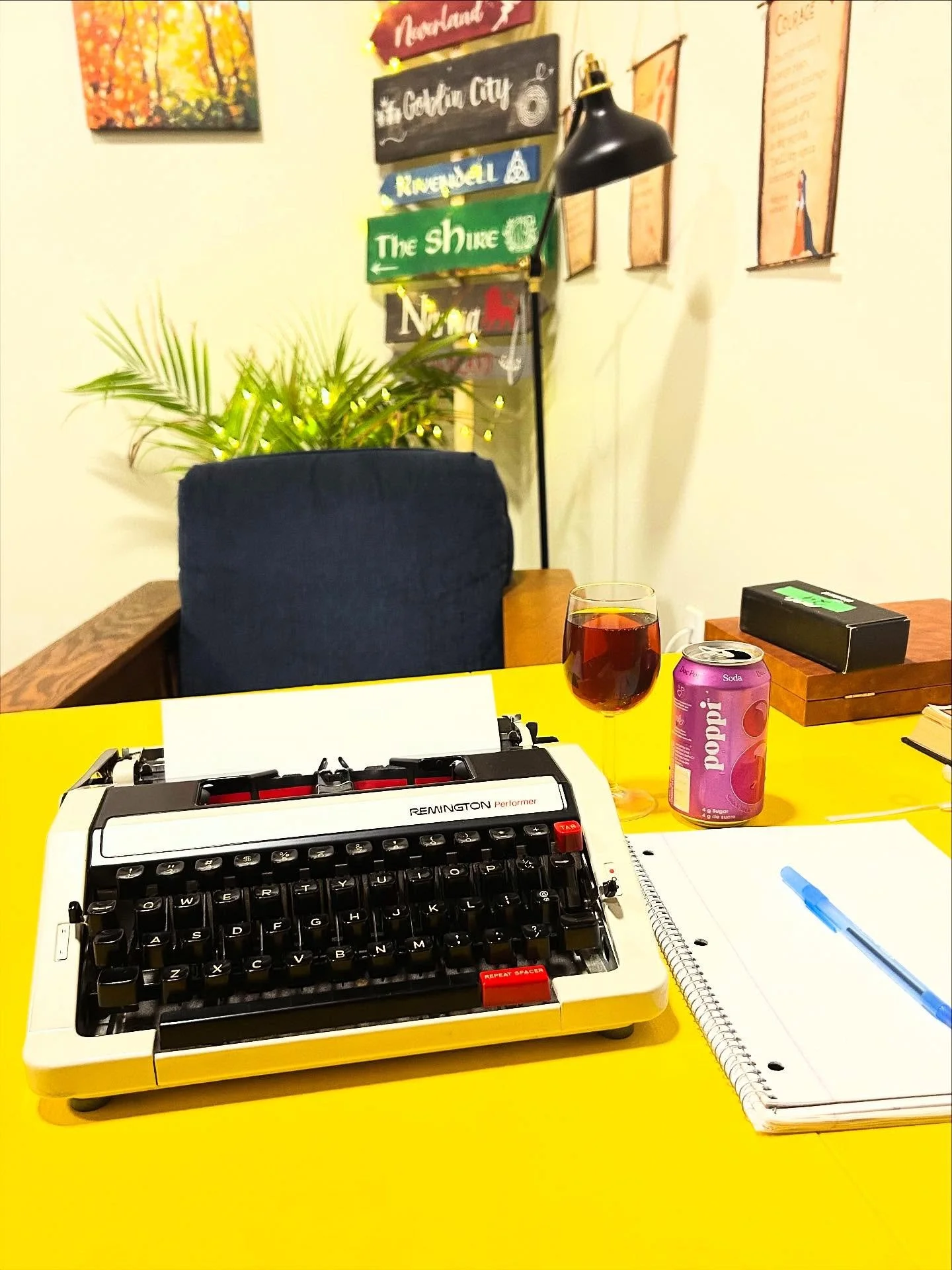 📑 This beauty typewriter arrived just in time to offer Instant Poems at last night&rsquo;s @cw.cowork Business After Hours with @cwchamberofcommerce! Thank you @amherstwriters and Kate Marshall Flaherty for teaching this beautiful skill earlier this
