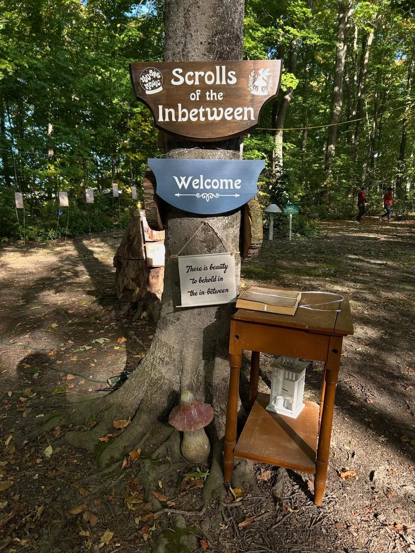 We&rsquo;re here! It&rsquo;s happening! The Scrolls of the In-Between starts at 8:15 tonight and tomorrow night at Enchanta Forest!  @enchantaexperiences