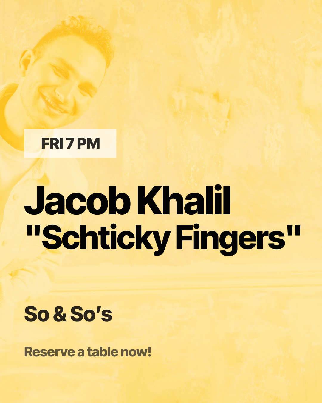 "Schticky Fingers" w/ Jacob Khalil