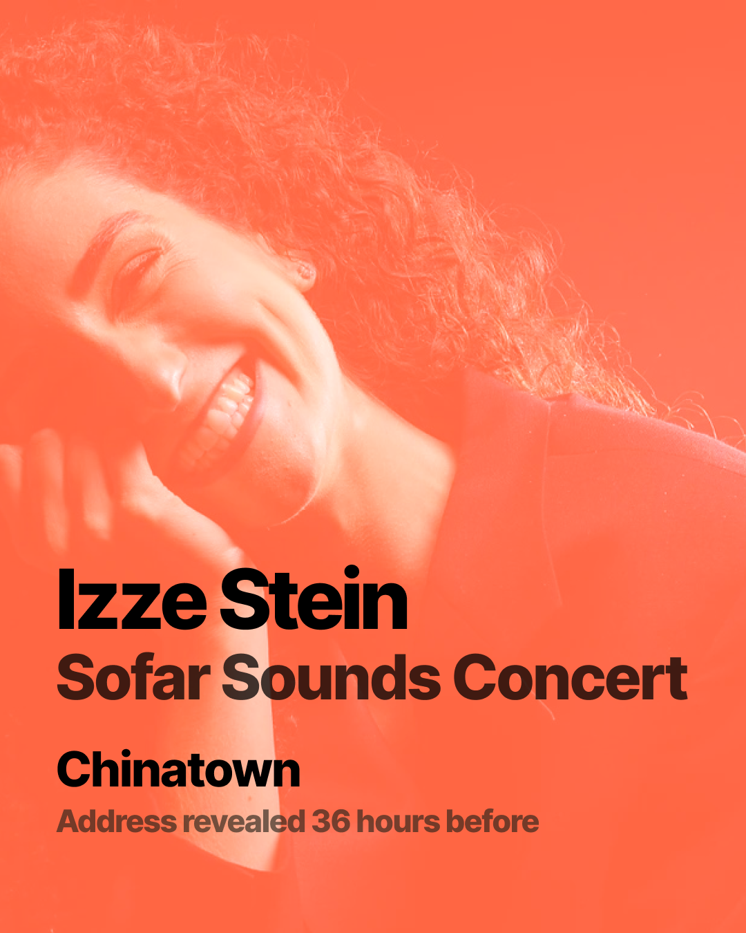 Izze Stein takes the stage at Sofar Sounds