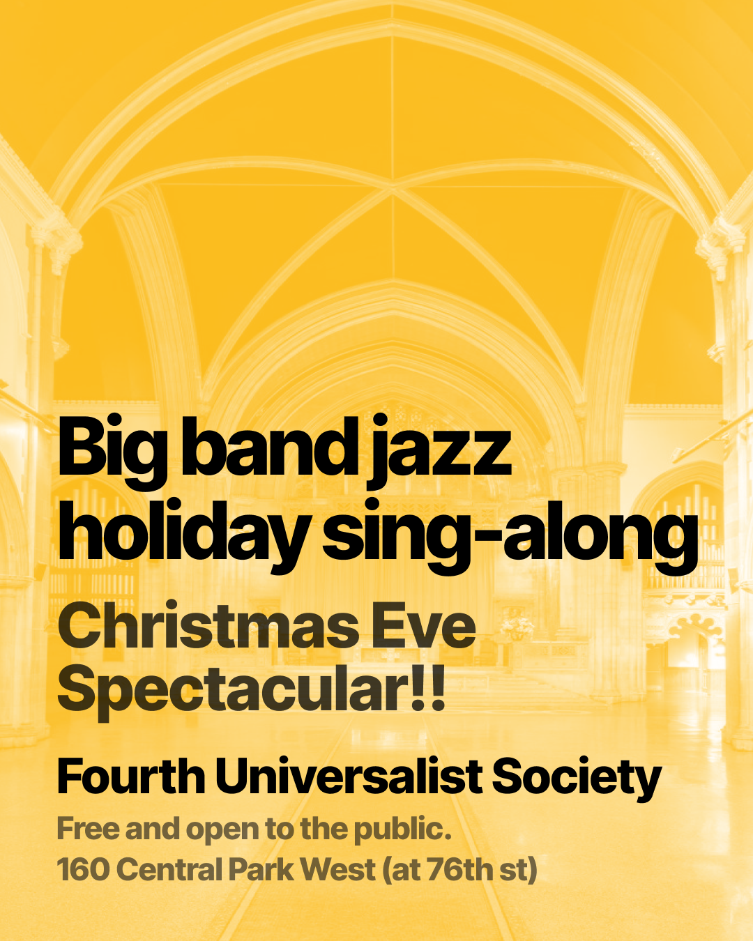 Christmas Eve Big Band Jazz Sing-Along Concert