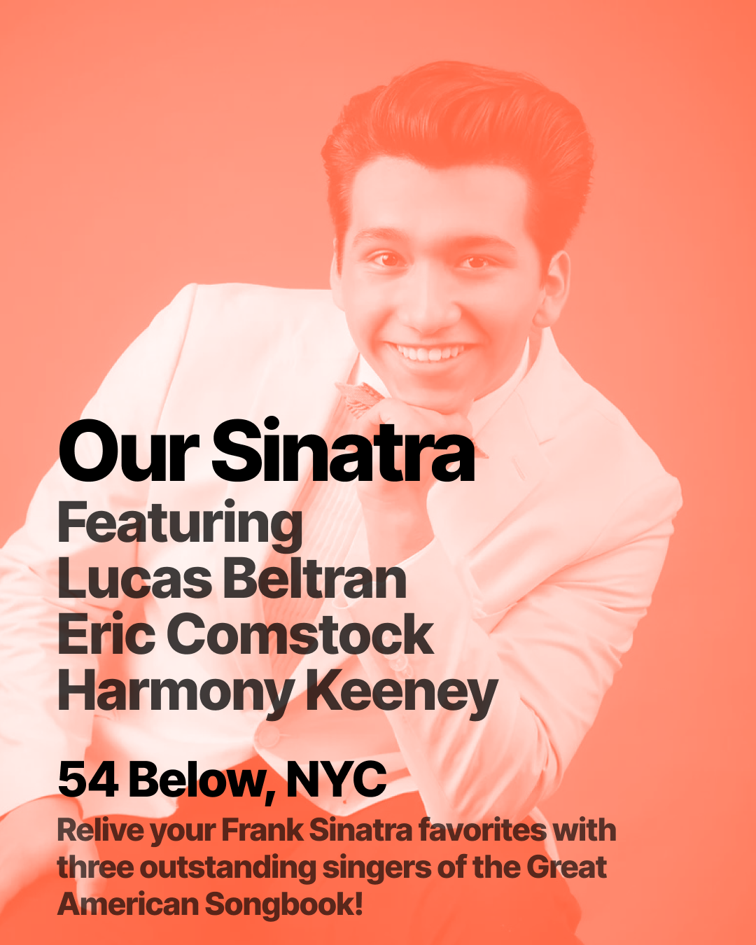 Our Sinatra returns to 54 Below with Lucas Beltran