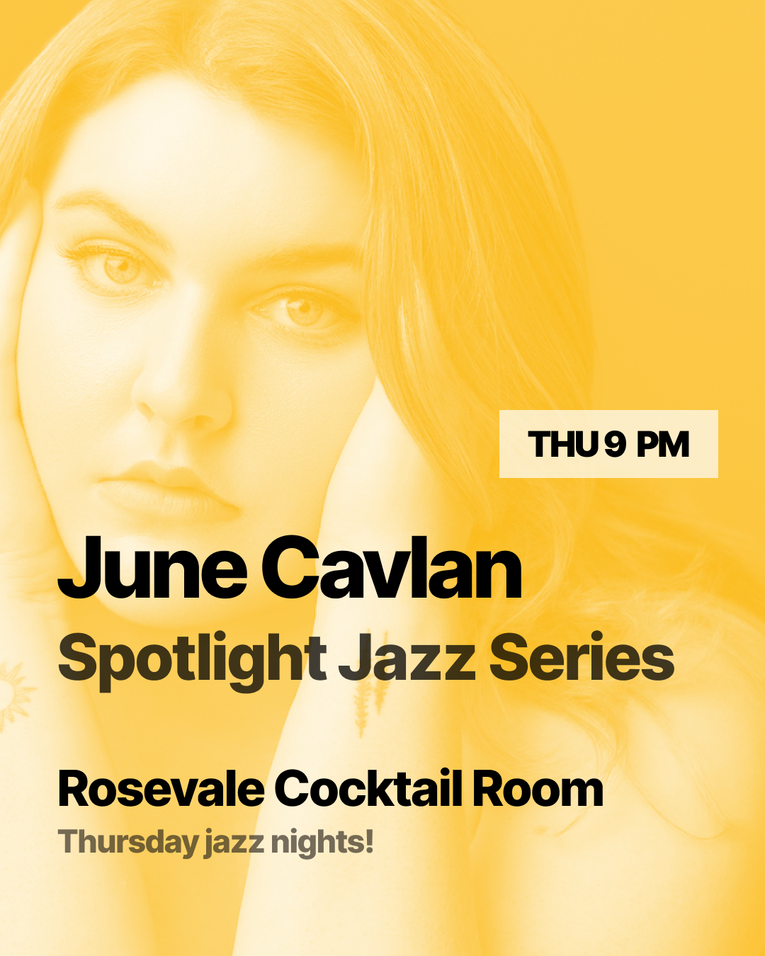 JUNE CAVLAN takes the stage Rosevale Cocktail Room 