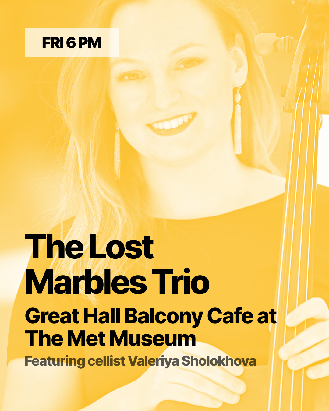 Valeriya Sholokhova with the Lost Marbles Trio at the Met Museum 