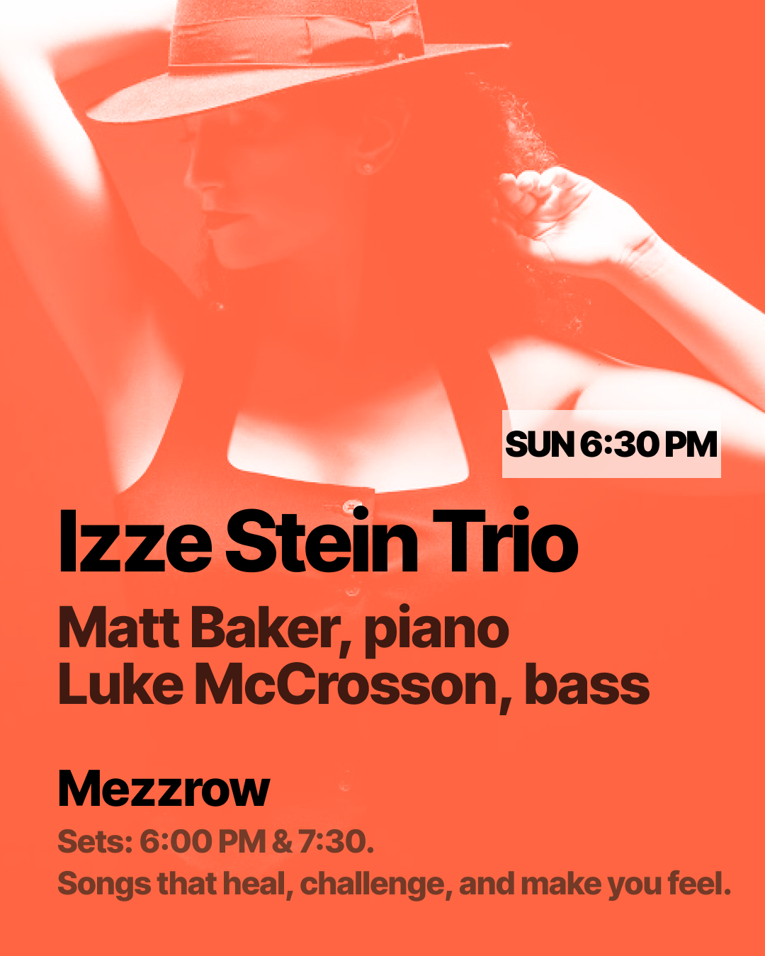 IZZE STEIN TRIO at Mezzrow