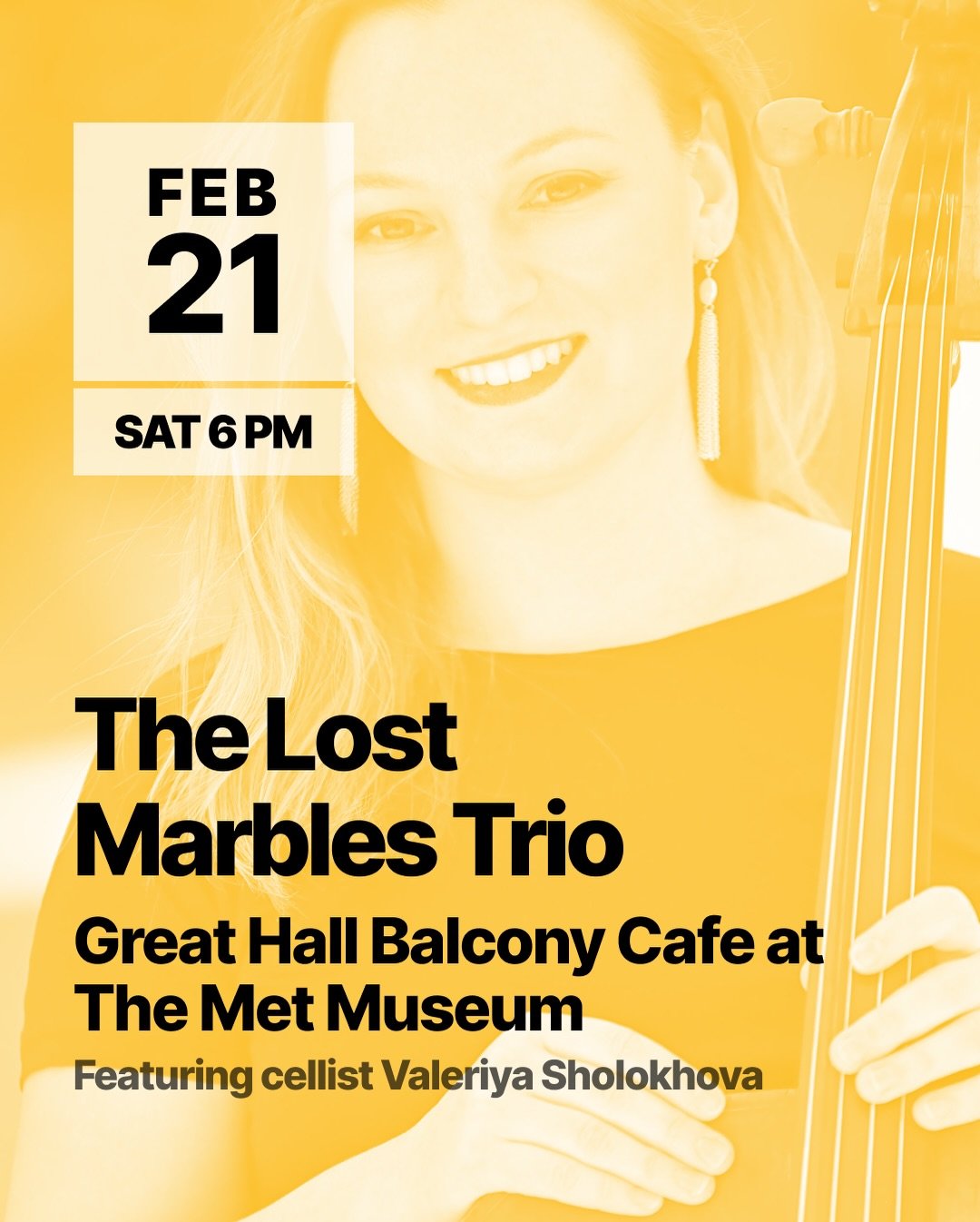 Date Night at The Met just got a live soundtrack 🎶

The Lost Marbles Trio brings an evening of vibrant, intimate jazz to the Metropolitan Museum of Art&rsquo;s Great Hall Balcony Caf&eacute; &mdash; the perfect pairing for a late-night gallery strol