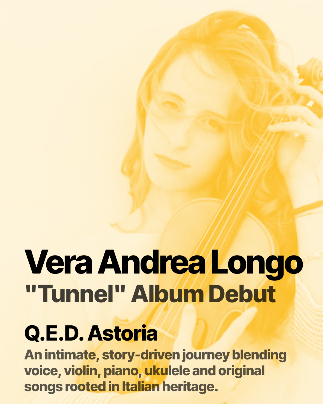 VERA ANDREA LONGO — "Tunnel" Album Debut 