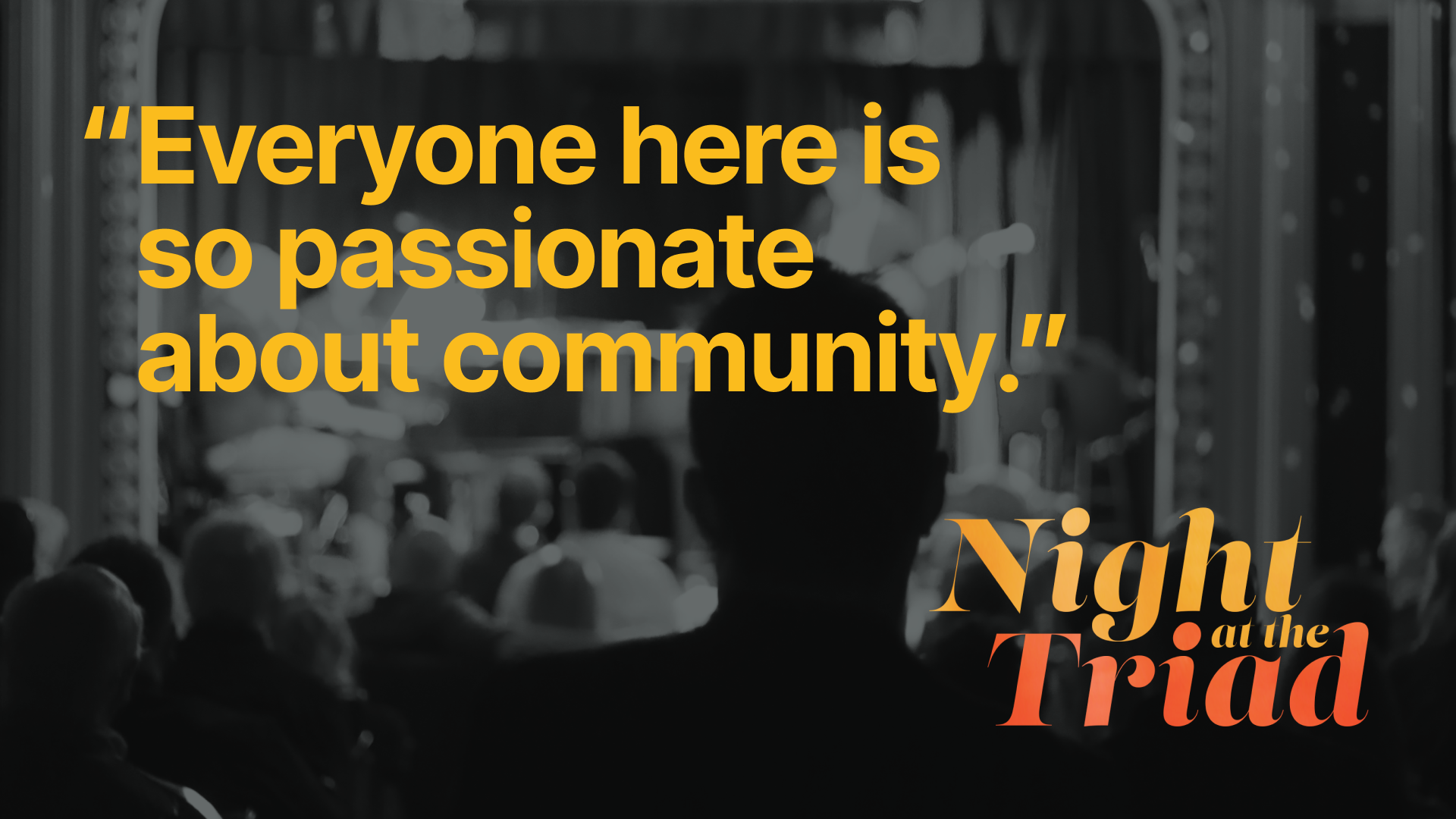 Passionate about community