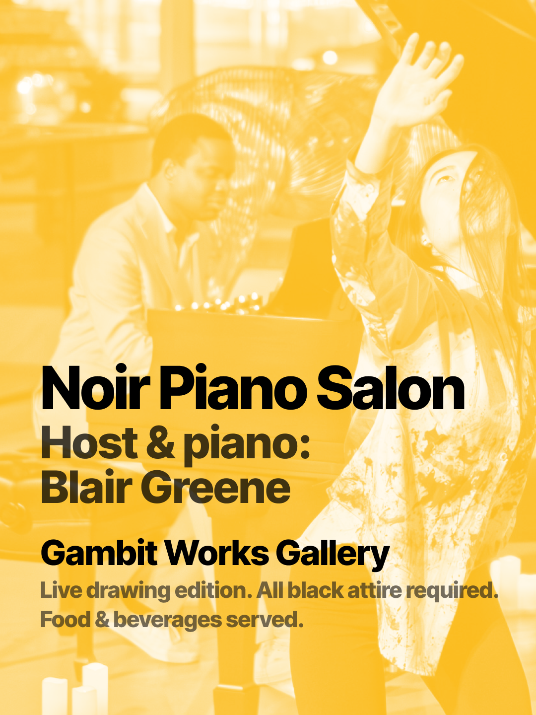 Noir Piano Salon: Where Music Gets Drawn Into Existence