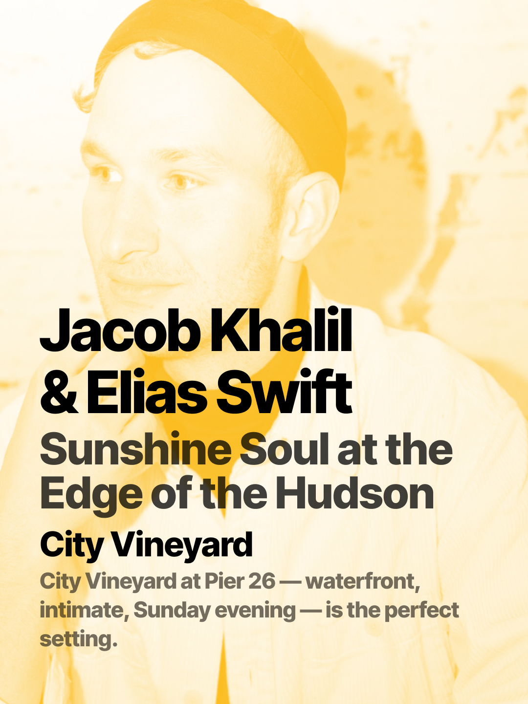 Jacob Khalil & Elias Swift: Sunshine Soul at the Edge of the Hudson