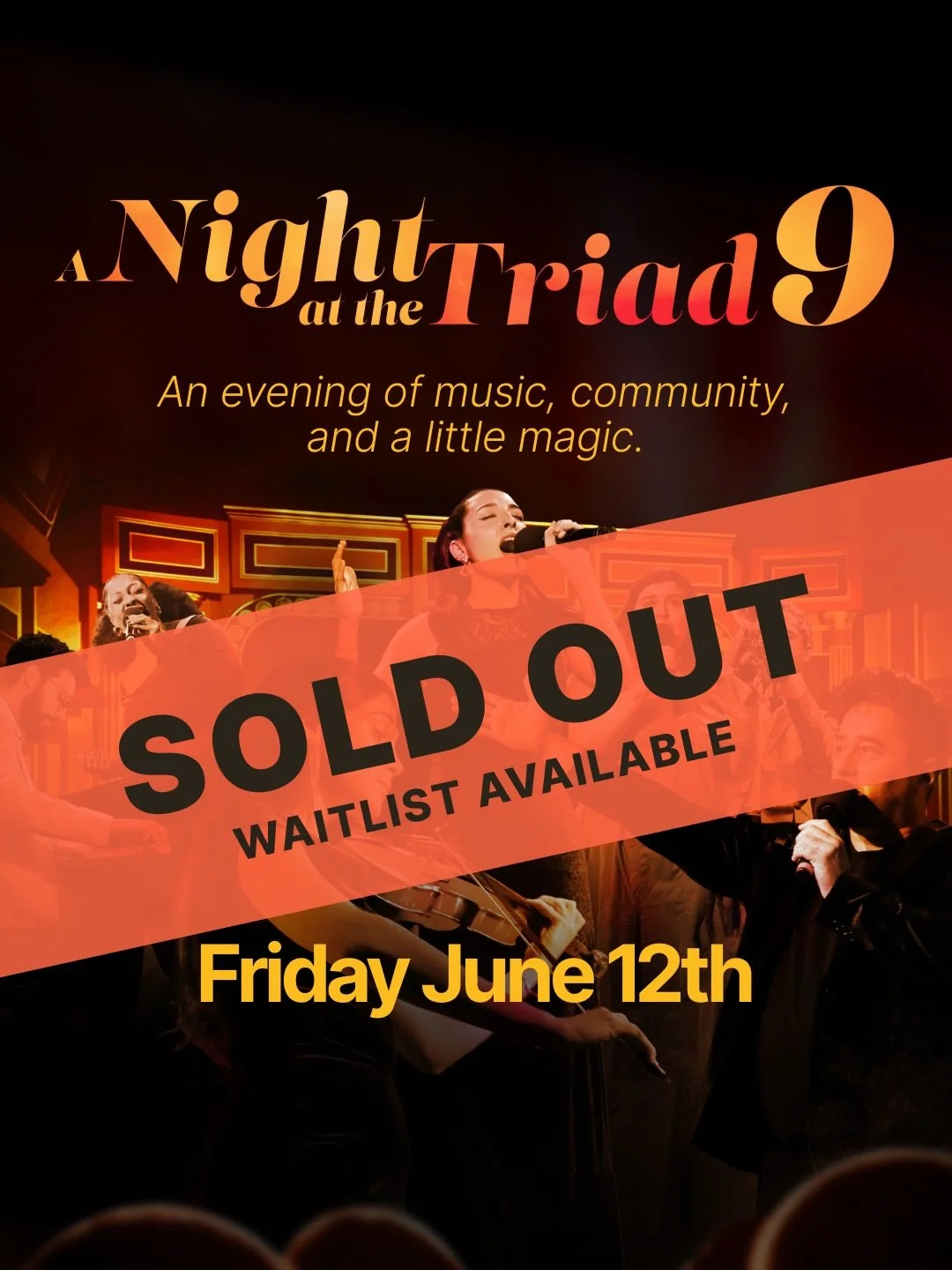 A Night at the Triad 9 is Sold Out. Seats often do open up as guest&rsquo;s plans change, so get on the waitlist early at fourhandscollective.org

If you can&rsquo;t make it on Friday for the showcase event, come to the Triad on Tuesday June 16th at 