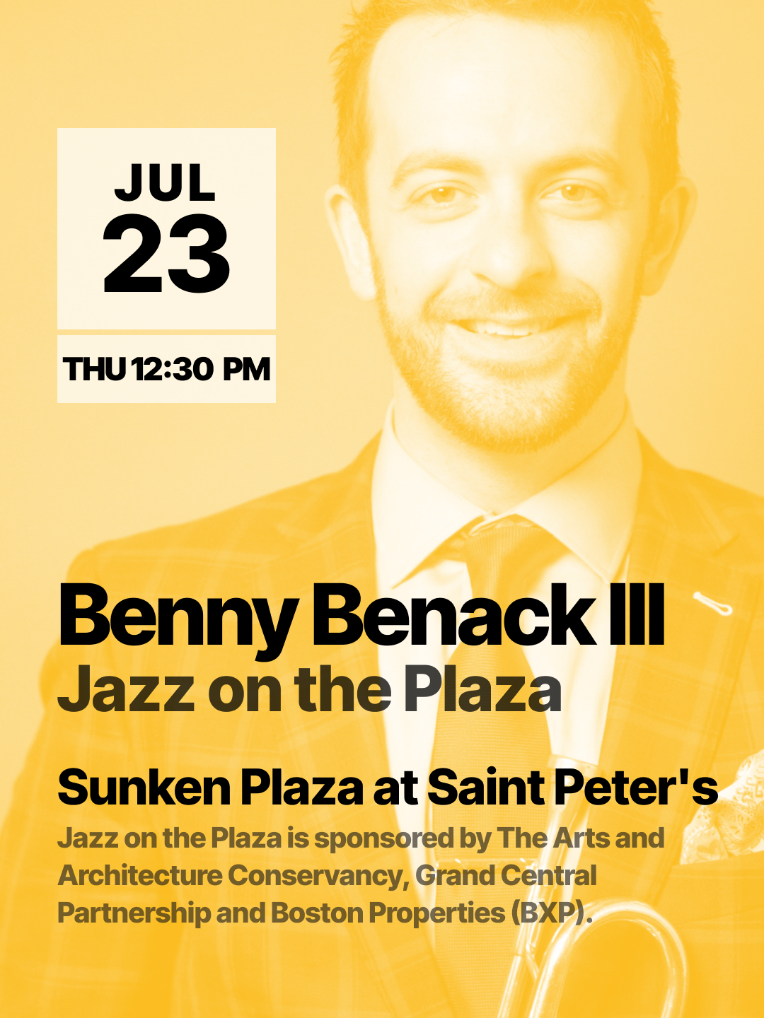 2026-07-23 Benny Benack Jazz at the Plaza 4x5.png
