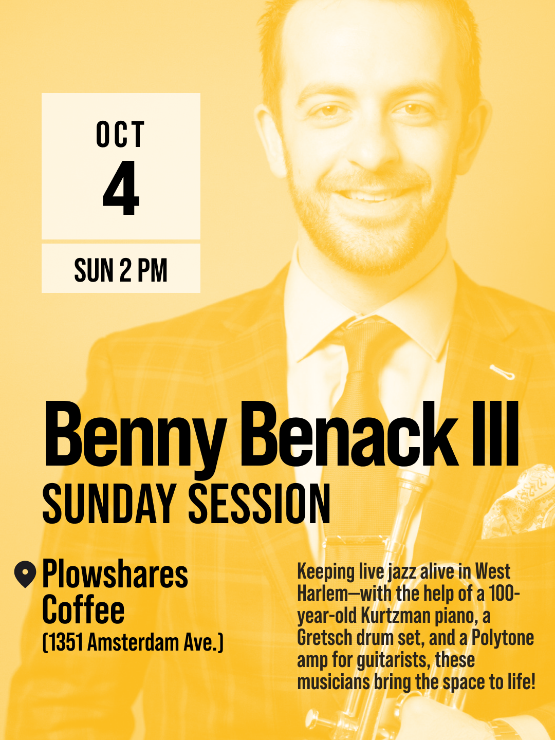 2026-10-04 Benny Benack plowshares InstaPost.png