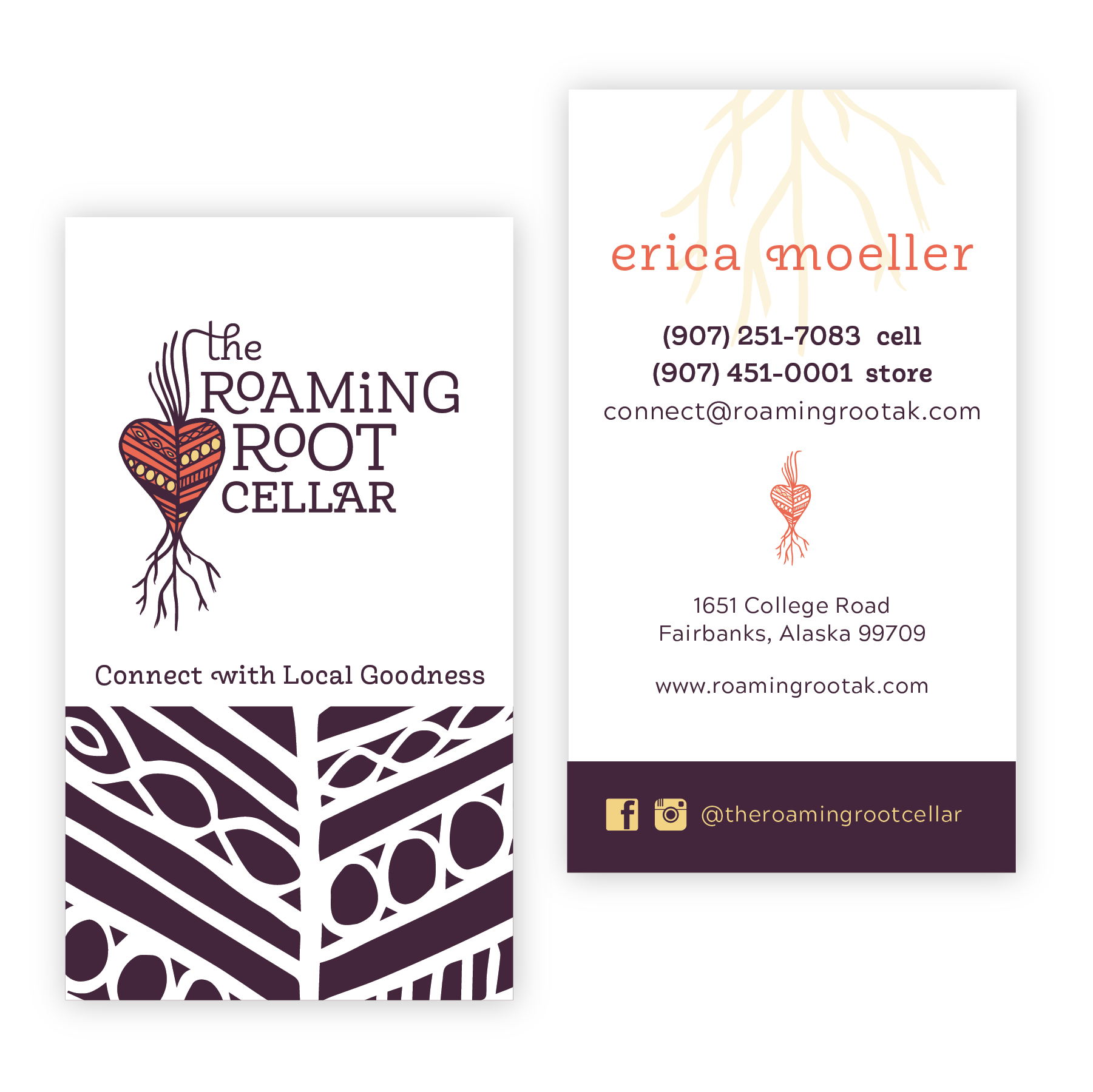 Roaming Root Business Cards