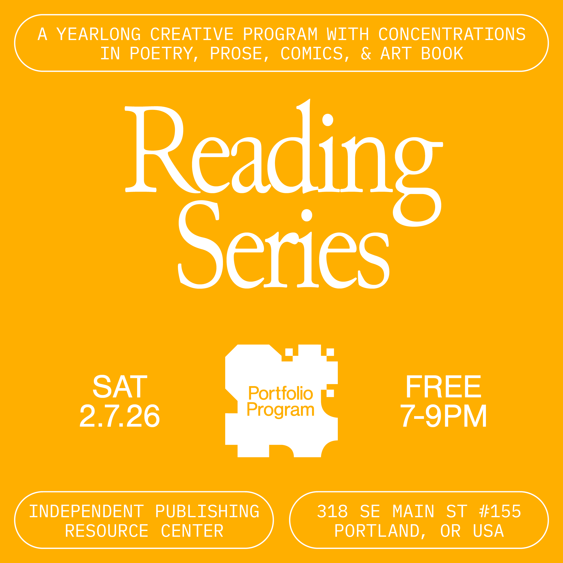 Portfolio Program Reading Series