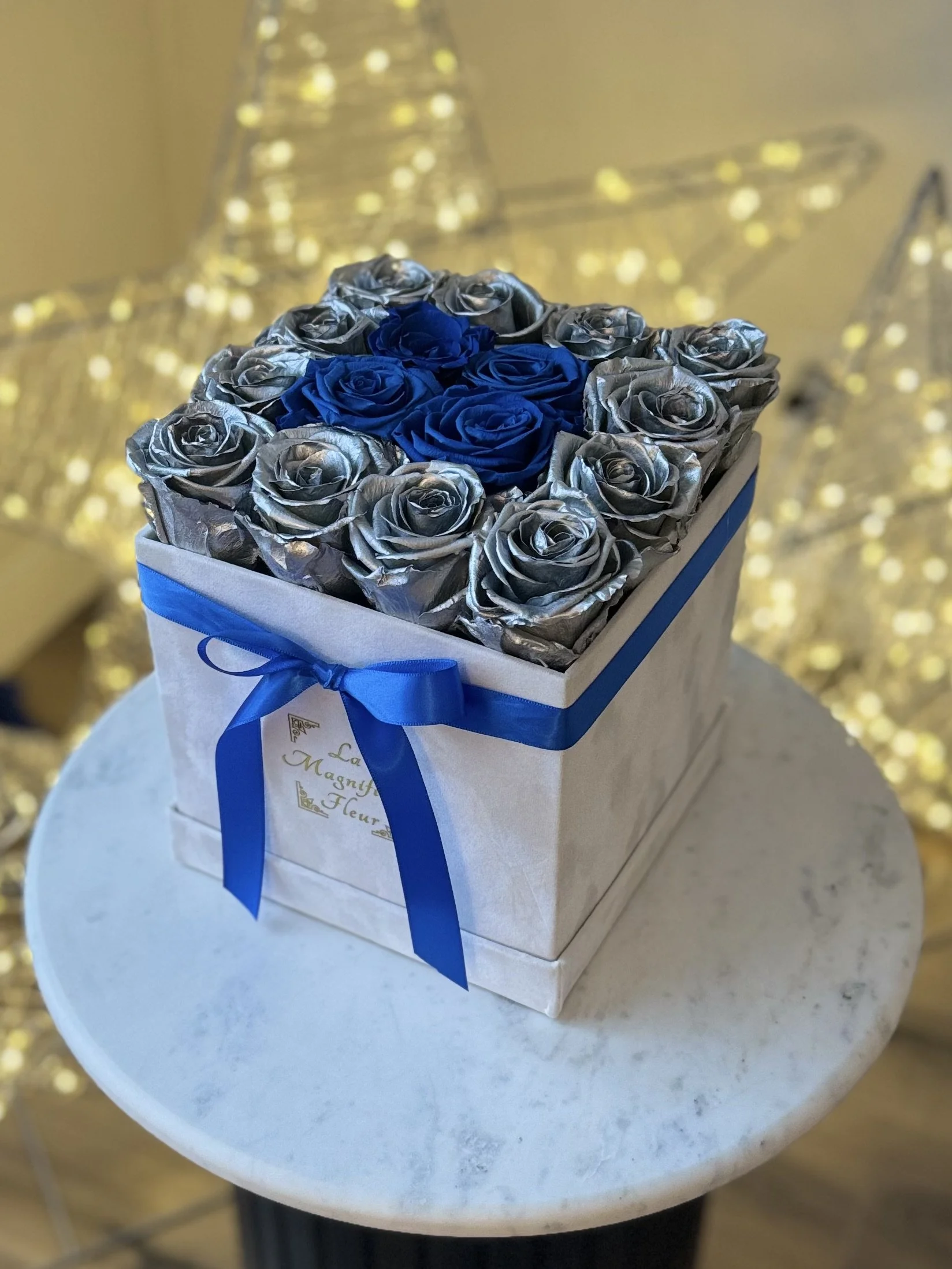 Large Square Velvet box - Duo