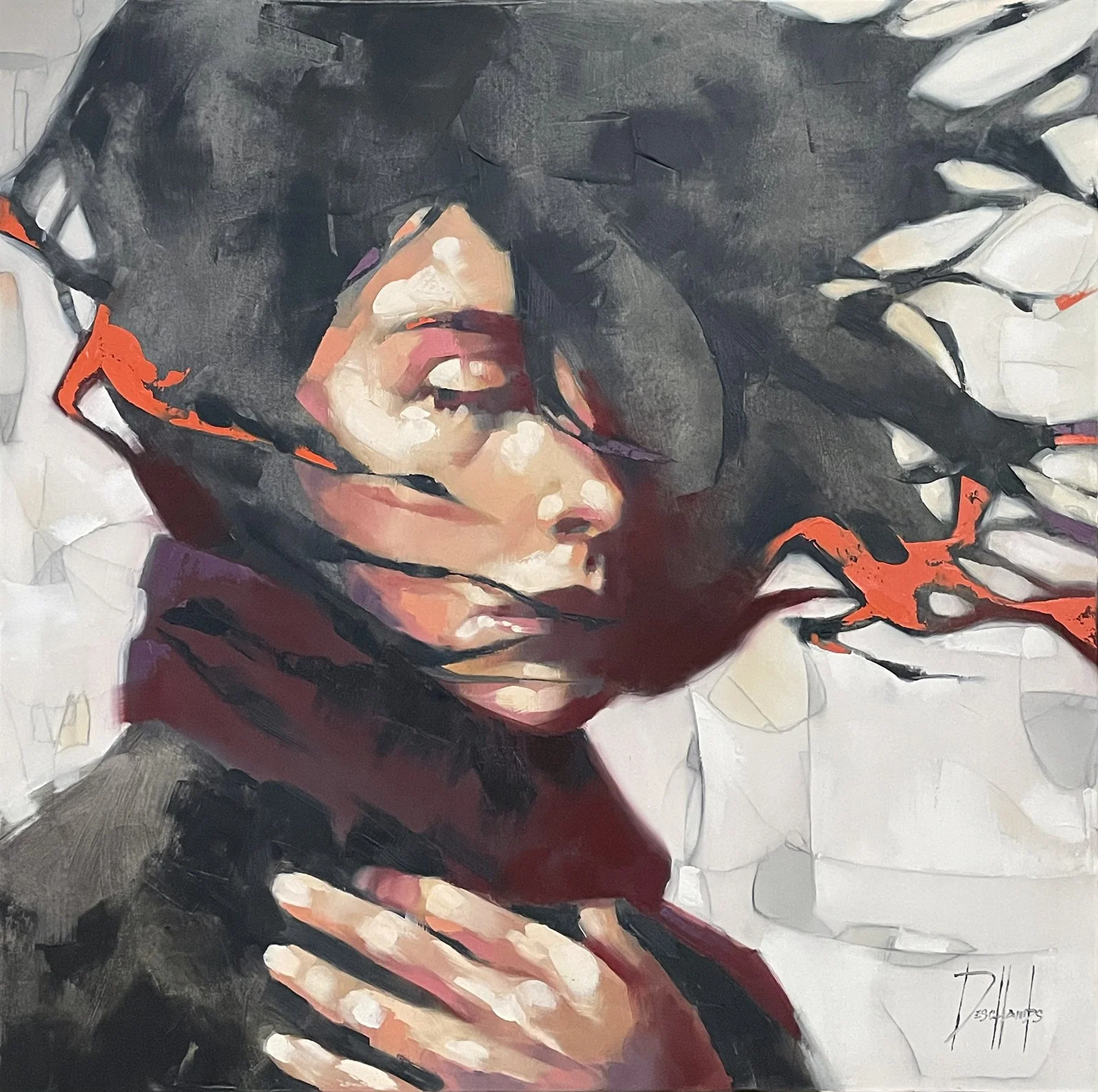 «Ce qui reste»
Huile sur toile
30x30