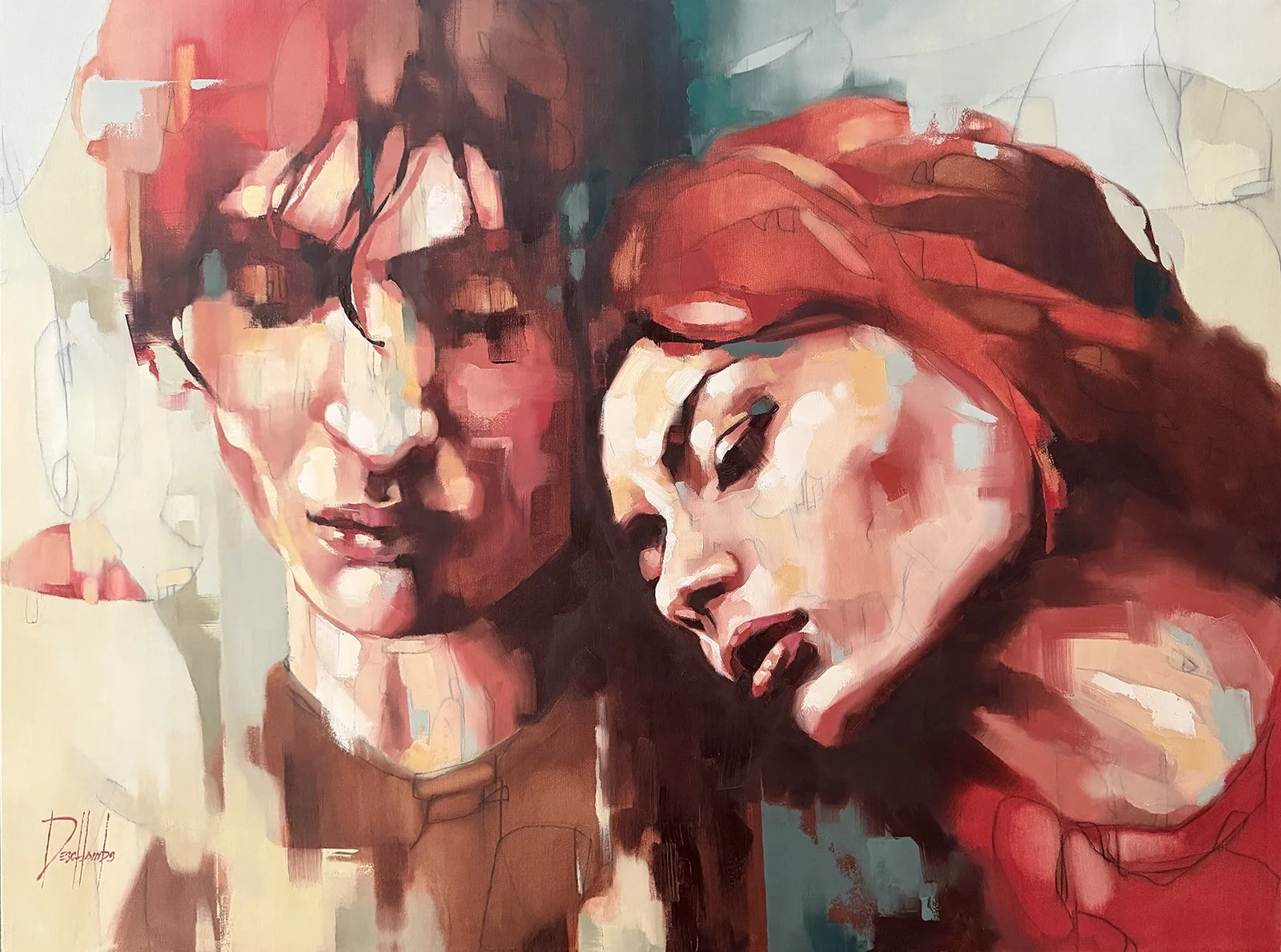 «Ce qui nous lie»
Huile sur toile
30x40