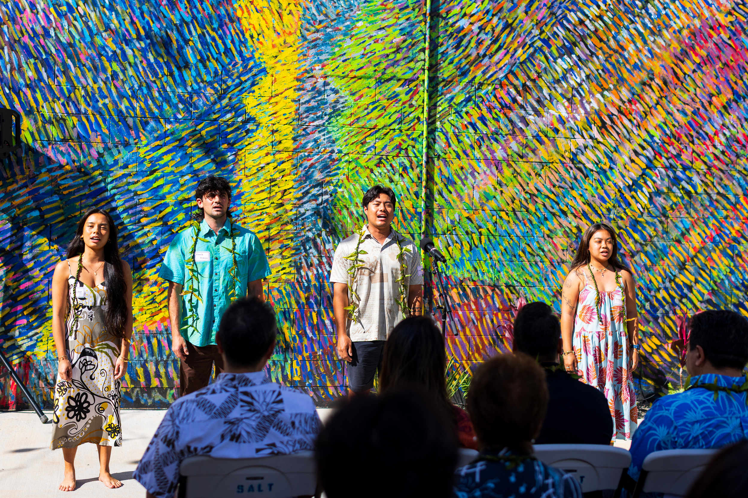 Oli opens Waiānuenue blessing - Courtesy Ke Kula ʻo Kamehameha.png
