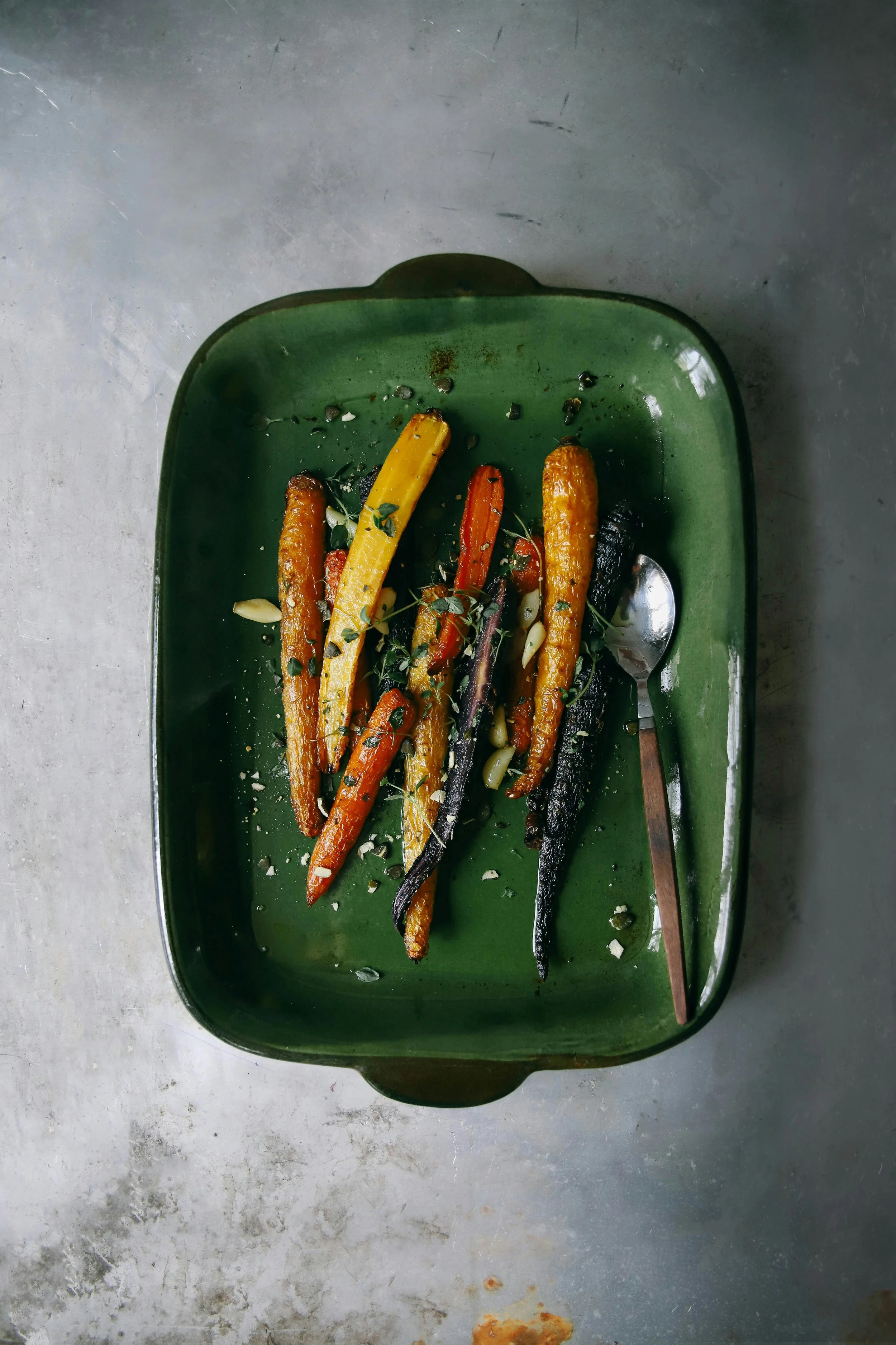 Honey Roasted Carrots with Thyme &amp; Sea Salt