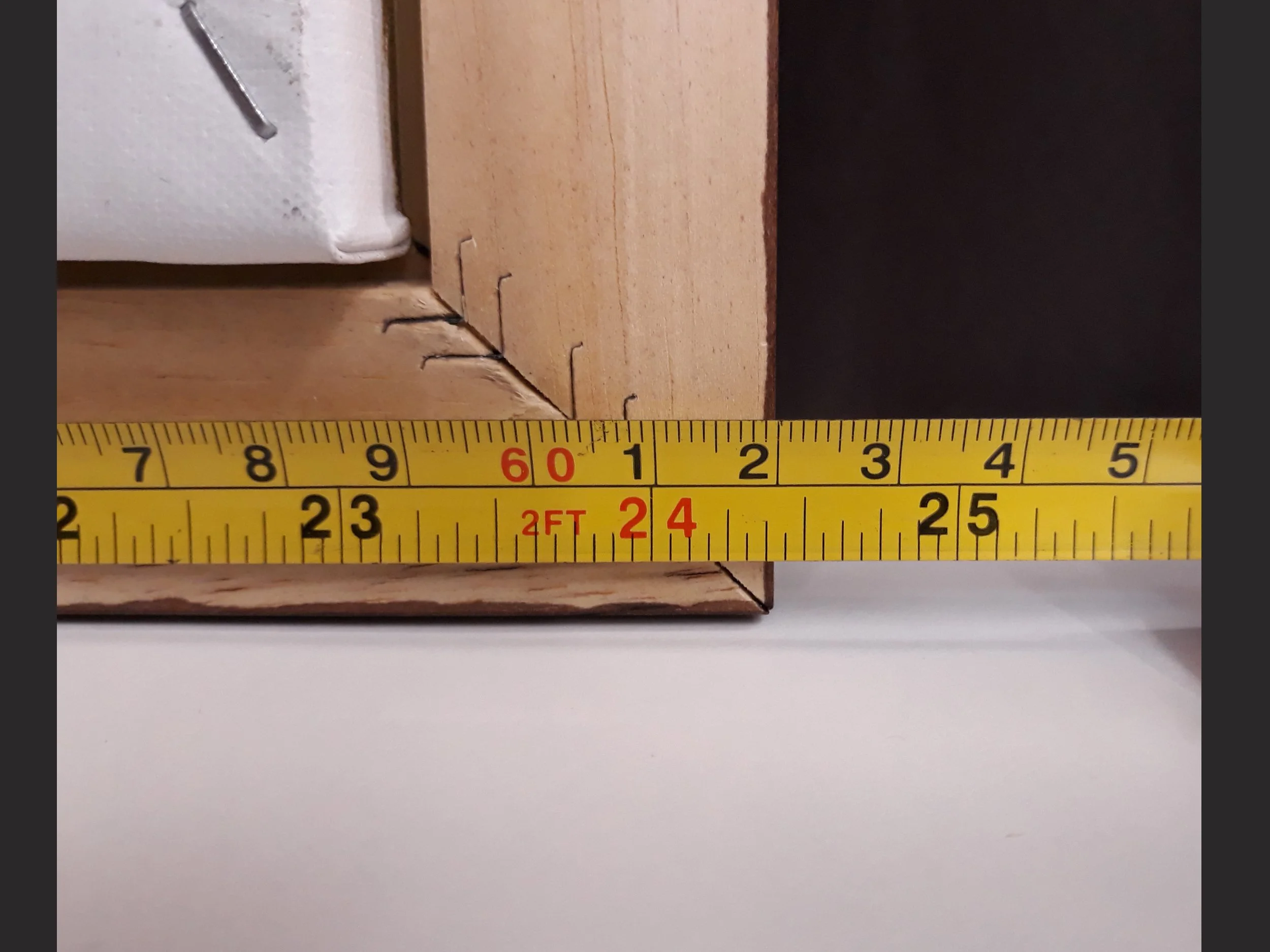 4.3 Endangered Tiger painting framed back measurement Copyright Image.jpg