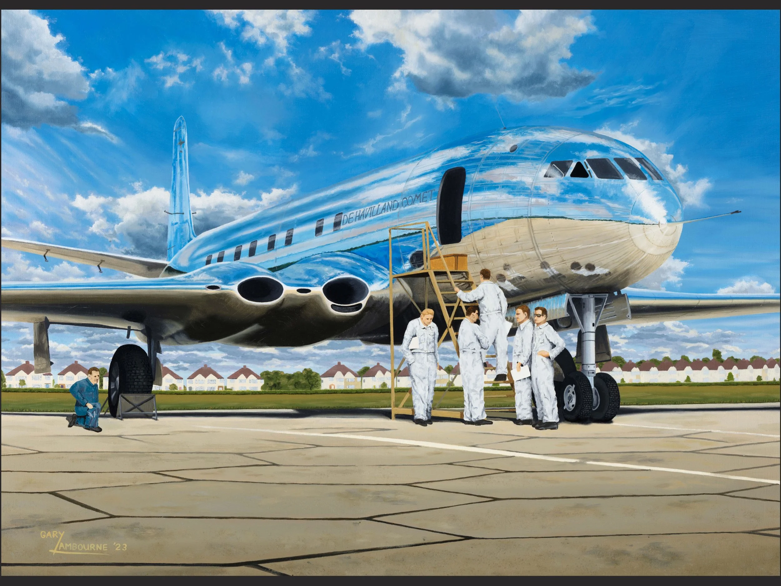 'Like Nothing Else' De Havilland Comet Greeting card, fine art image, 300GSM glossy finish, blank inside