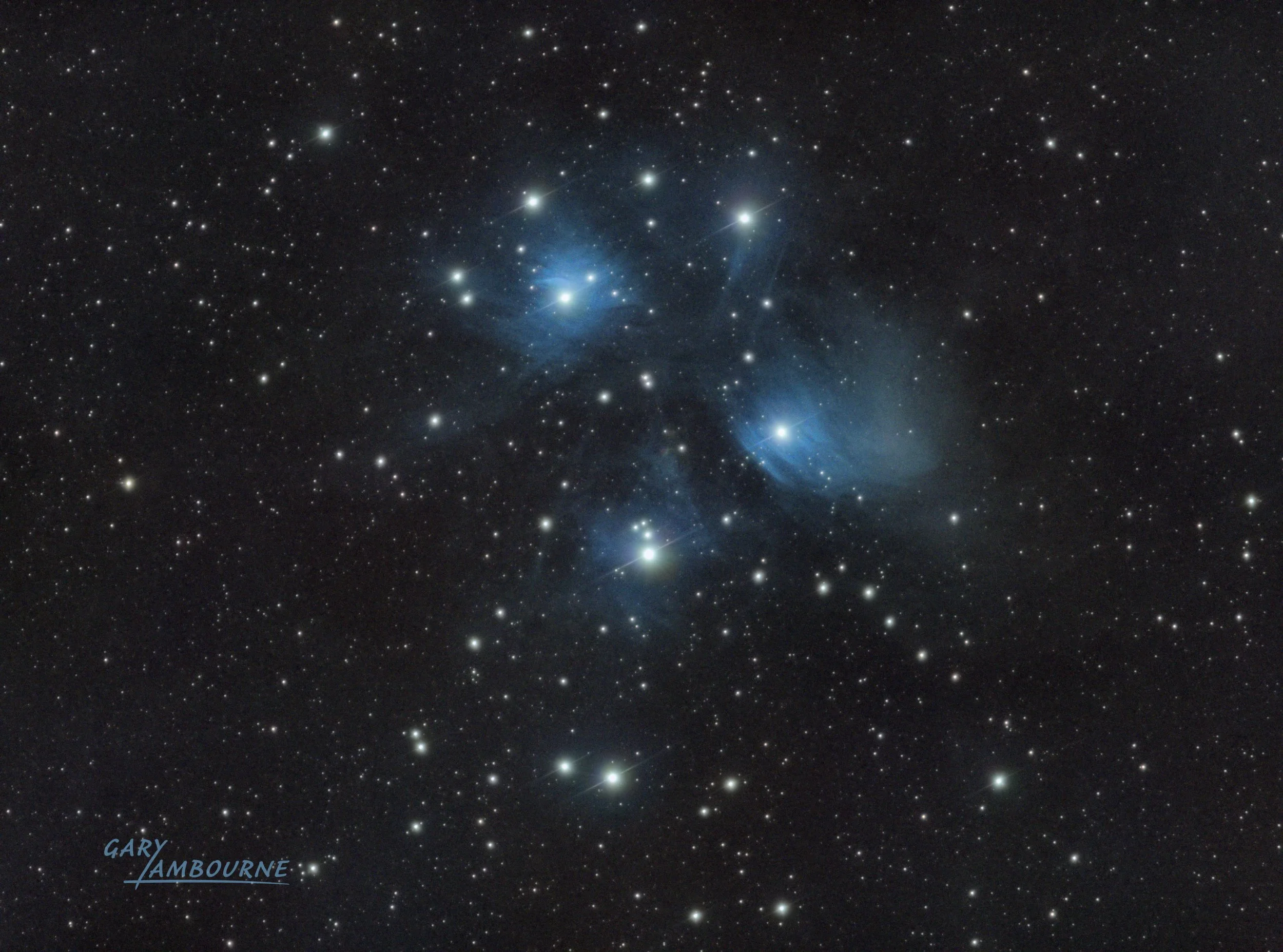 Pleiades Astrophotography Image