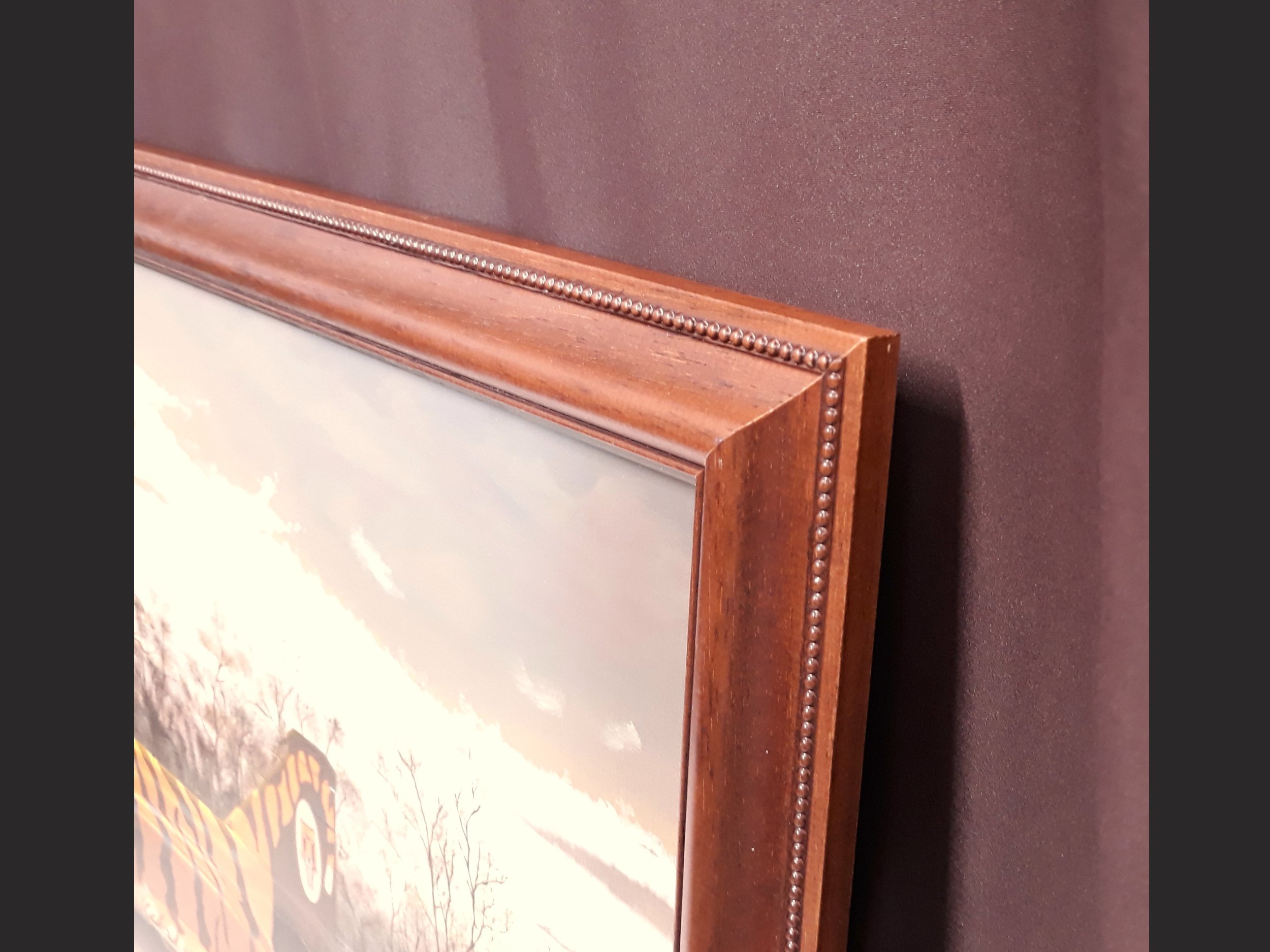 4.3 Endangered Tiger painting framed corner Copyright Image.jpg