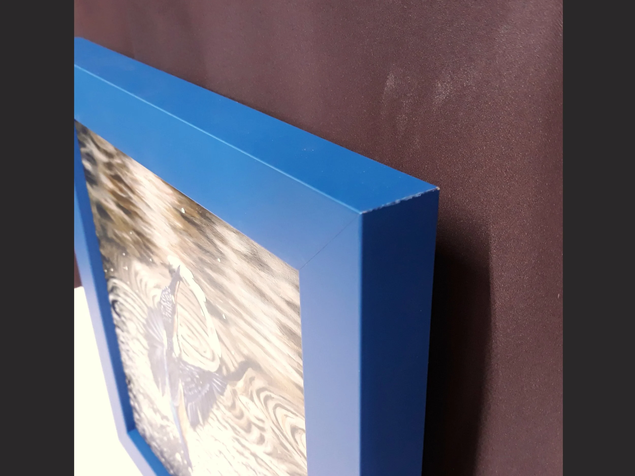 4.3 Kingfisher Painting framed corner Copyright Image.jpg