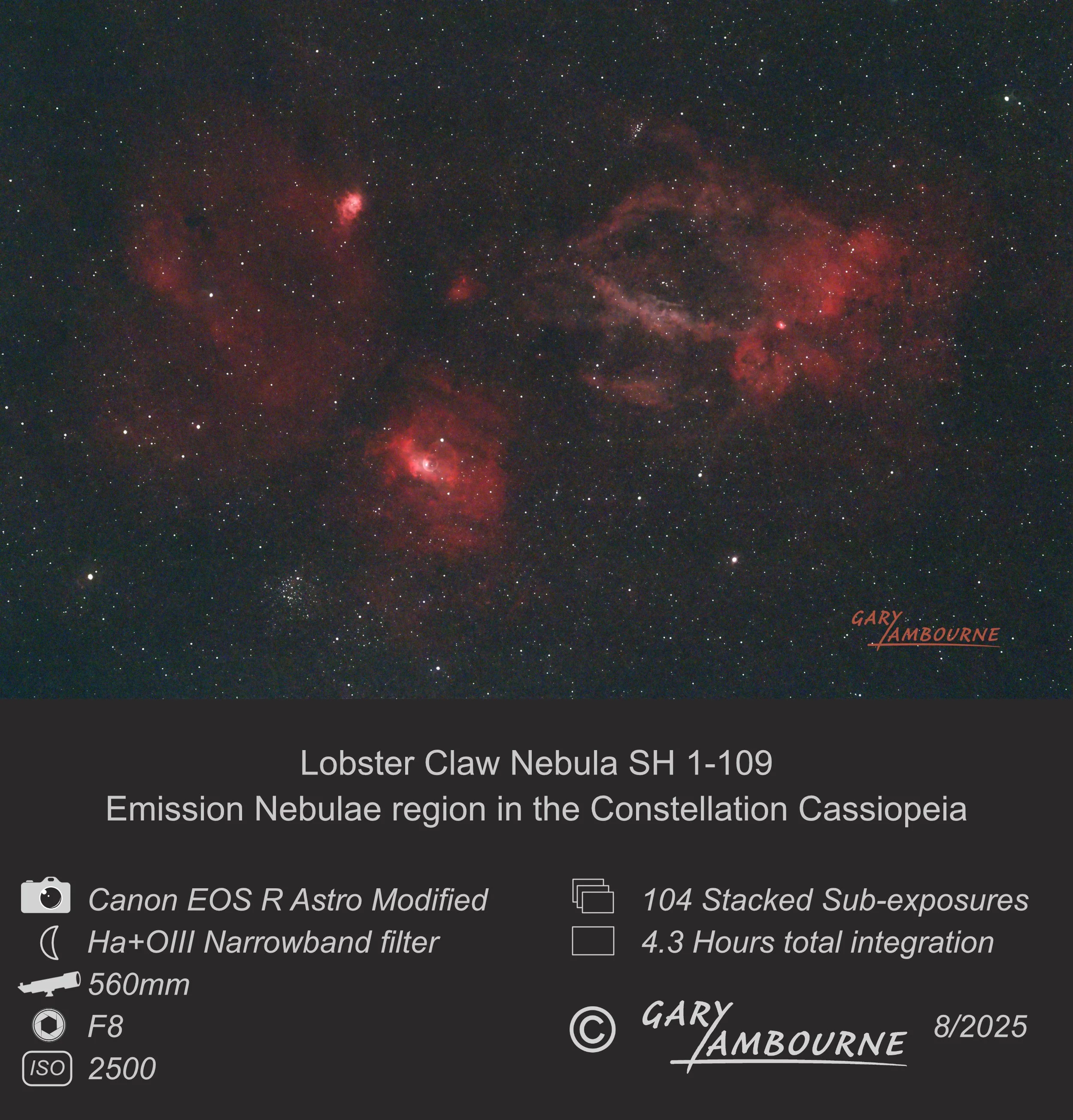 Lobster Claw Nebula Copyright Image