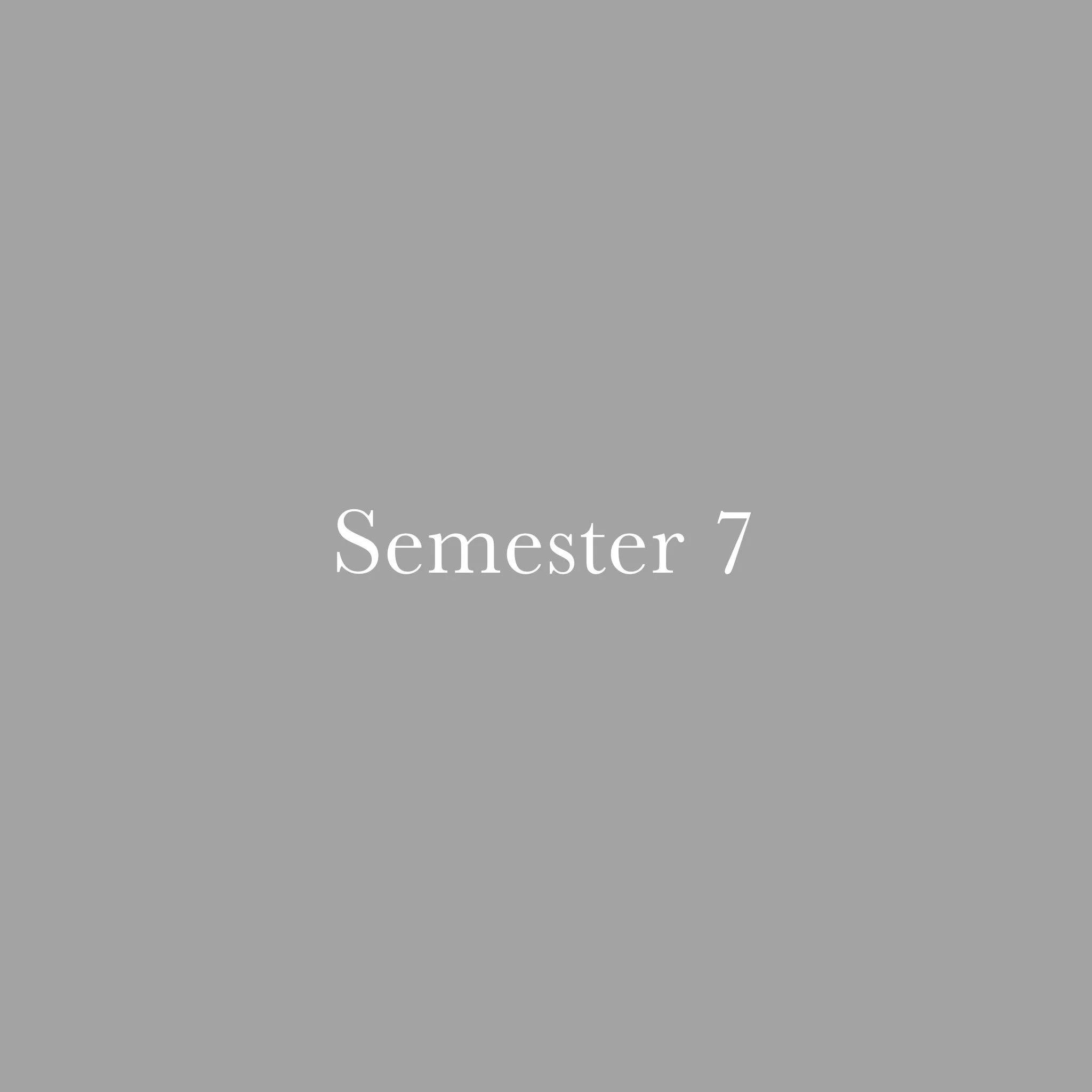 Semester 7
