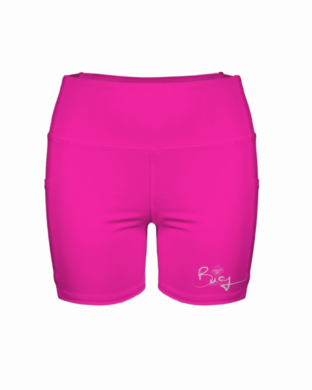 Busy Brand Sculpt Active Essential Yoga Shorts- Bright Pink