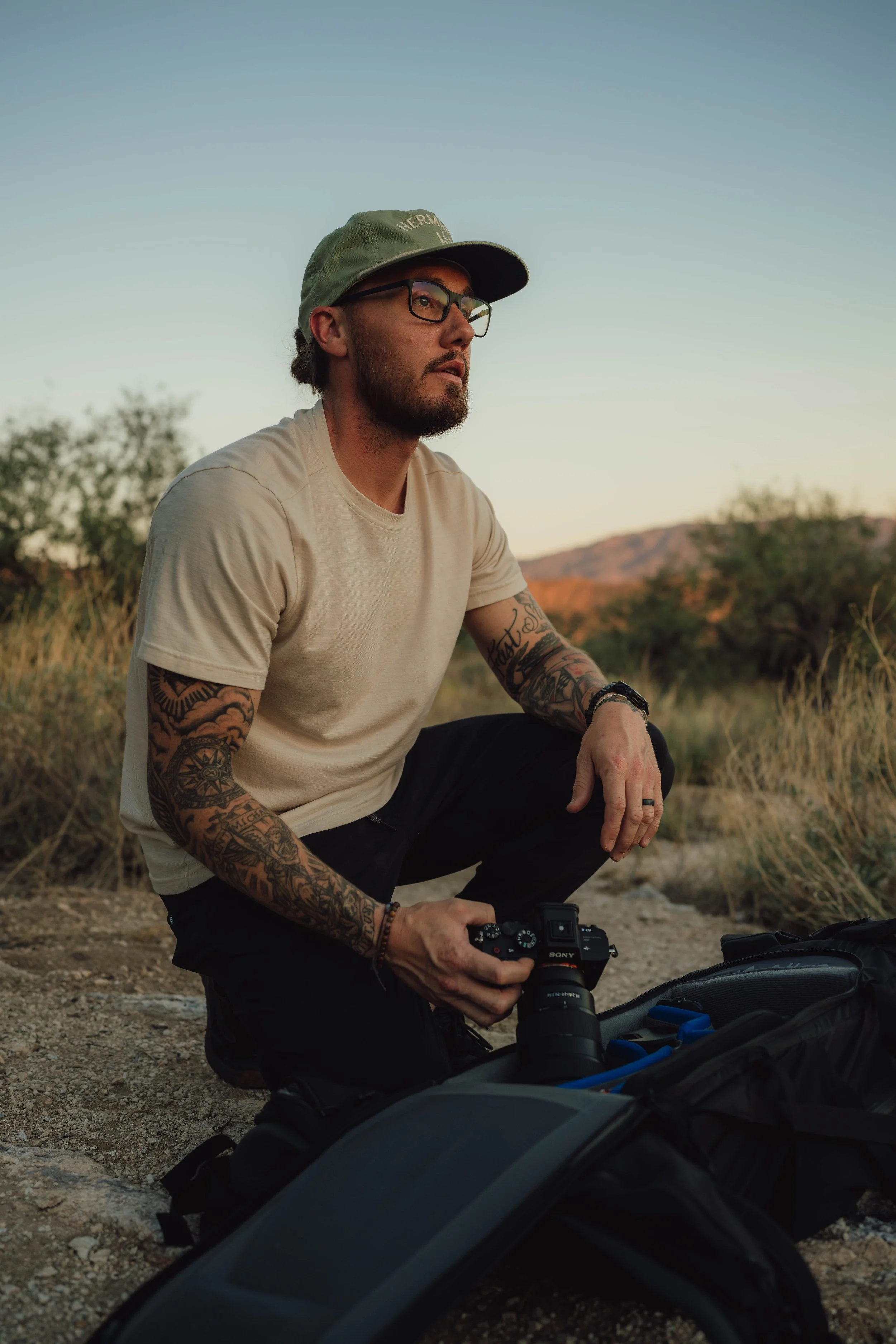 Open Atlas Pack with Camera Gear