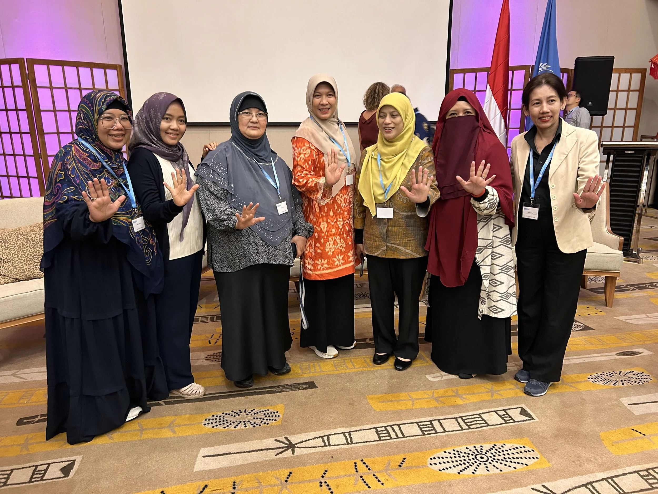 Participants pledge to Stop TB following the first TB vaccine country consultation in Jakarta, Indonesia in November 2024, the first meeting designed to elevate national plans in middle-income countries.