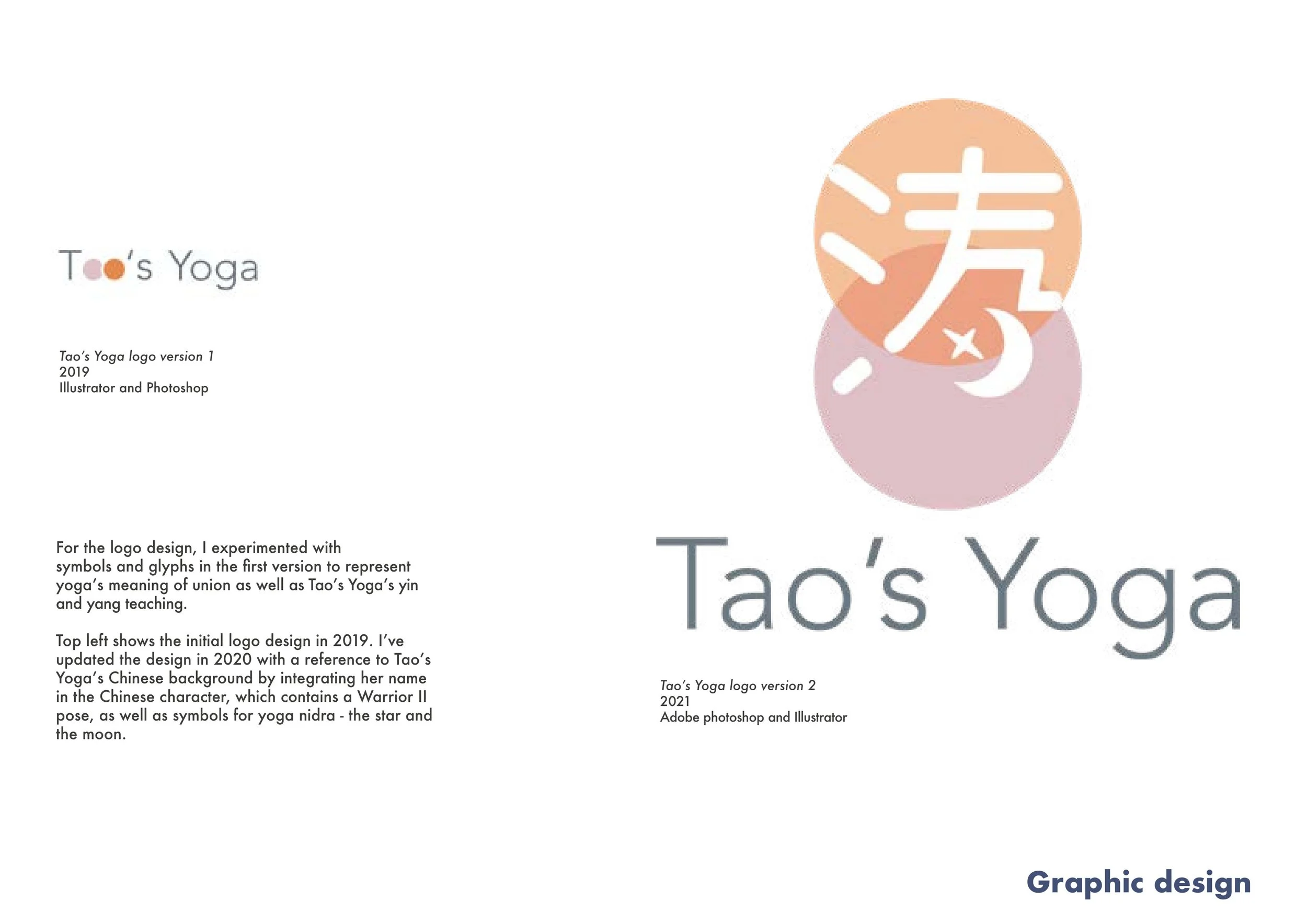 Tao's Yoga Logo design
