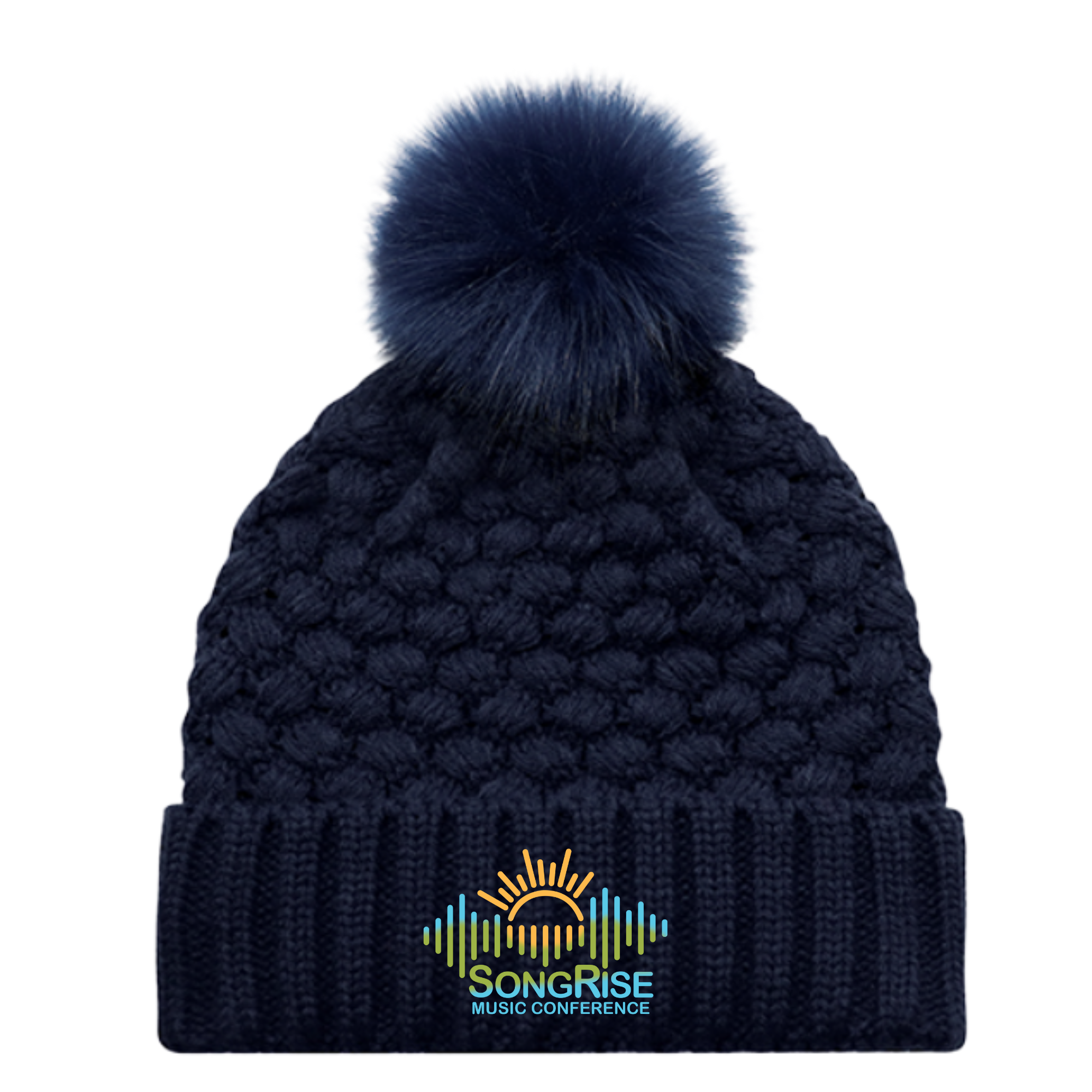 2026 Navy Pom Pom toque