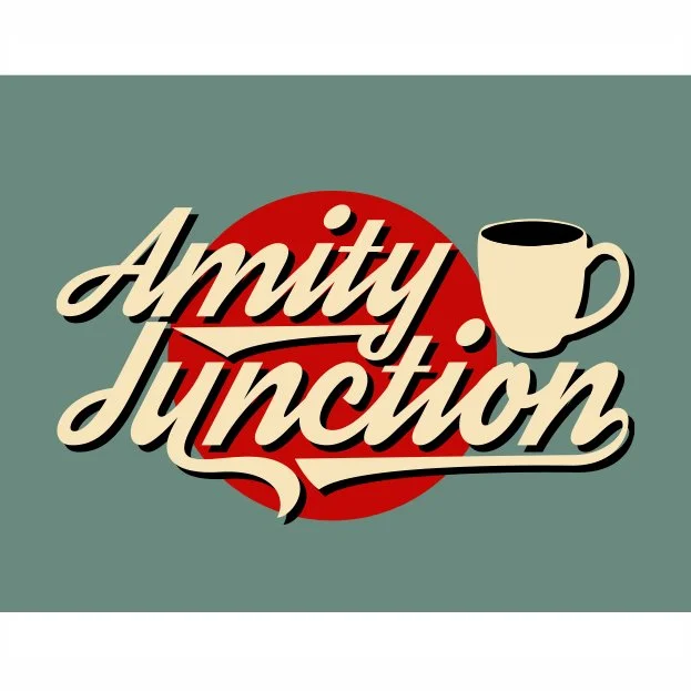 logo for amity junction coffee shop