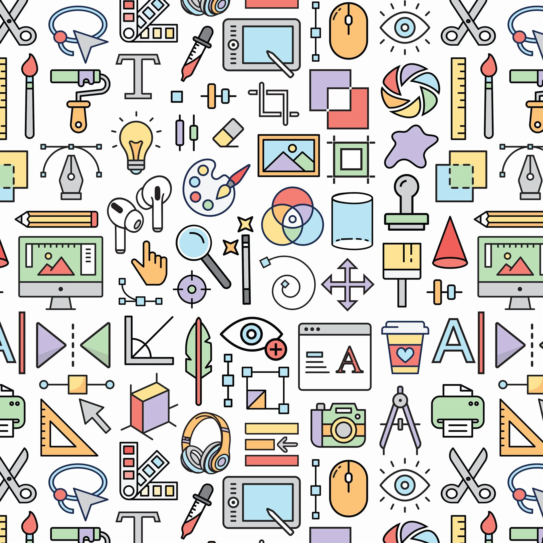 seamless design tools pattern