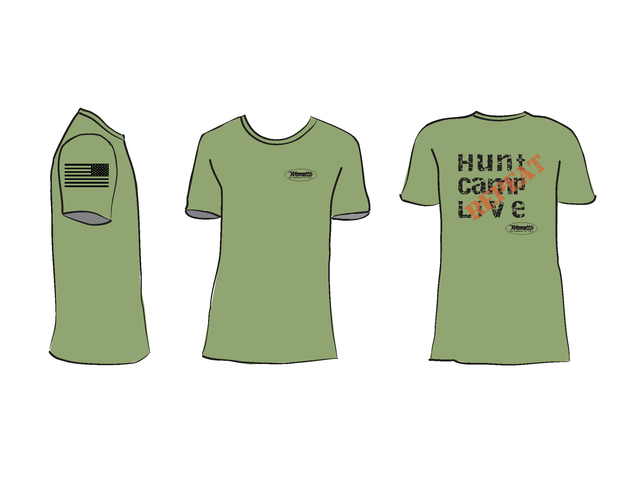 Hunt/Camp/Live: Repeat T Shirt