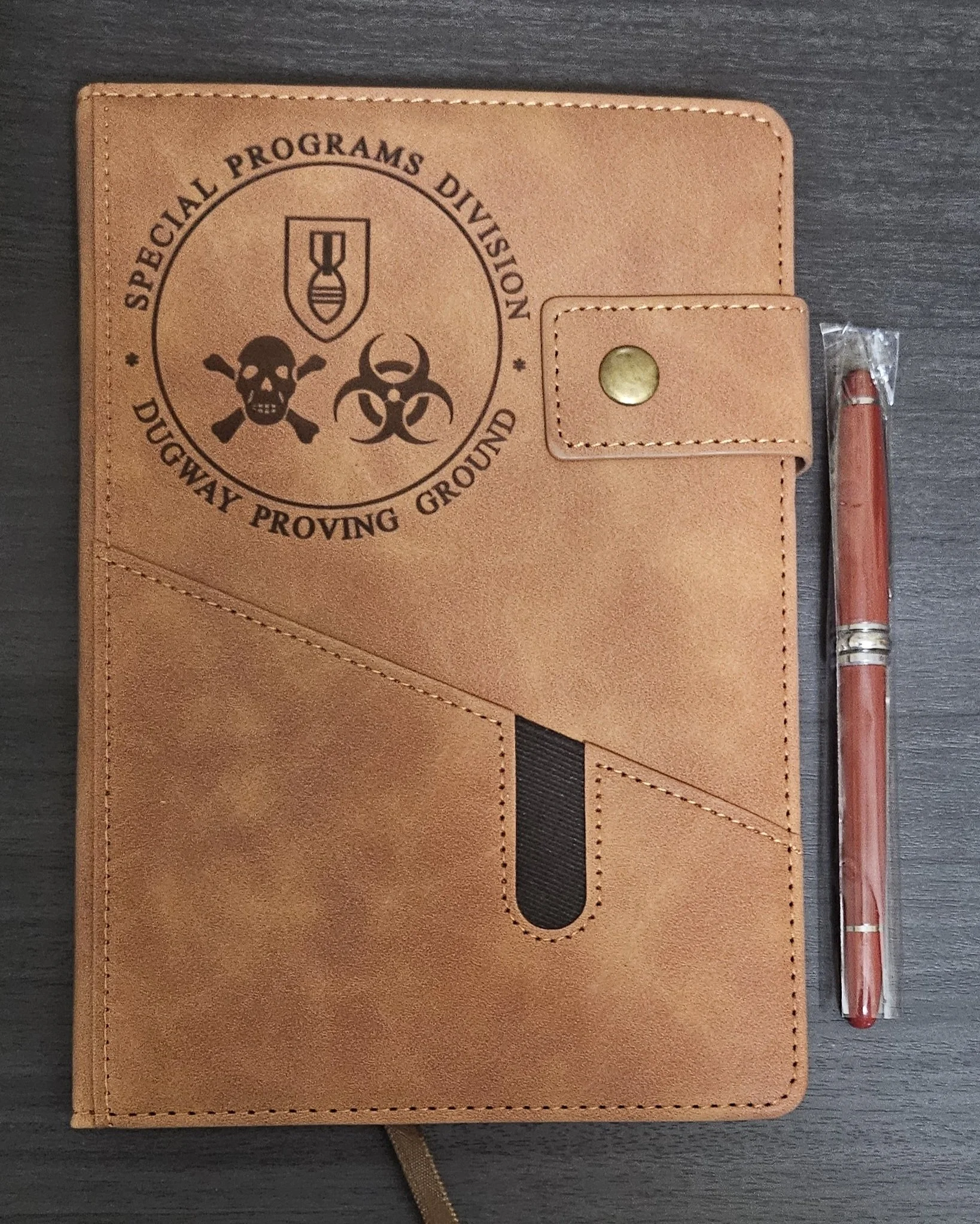 SPD Leather Notebook w/ Pen