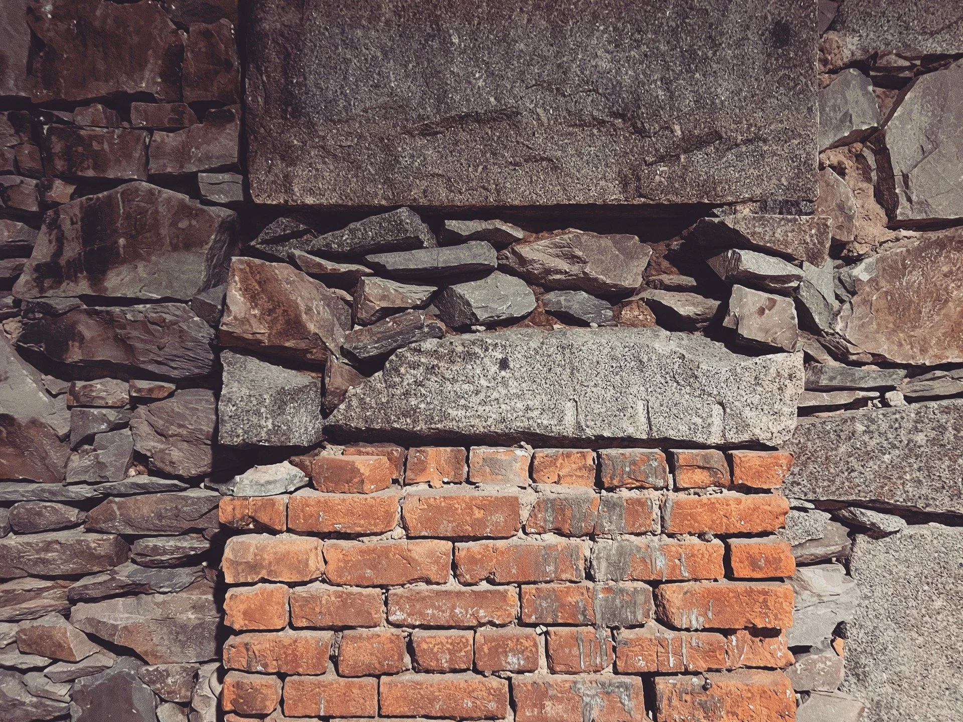 TEXTURES ///

The lower level of the Hammond Arcade in downtown Missoula reveals load-bearing granite and brick from the building&rsquo;s original 1898 foundation. The Hammond Block was first constructed in 1898, destroyed by fire in 1930, and rebuil