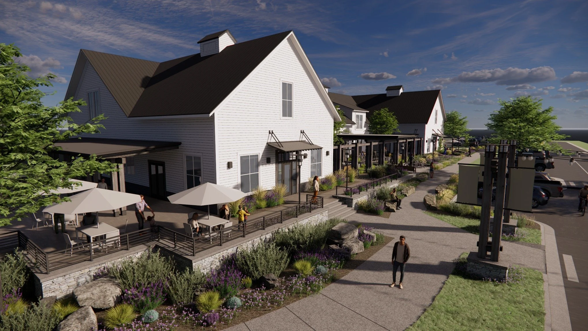 More preliminary renderings for Grass Valley Gardens!

#agrihood #foodhaul #sketchup #enscape #montana #missoula #missoulaarchitect