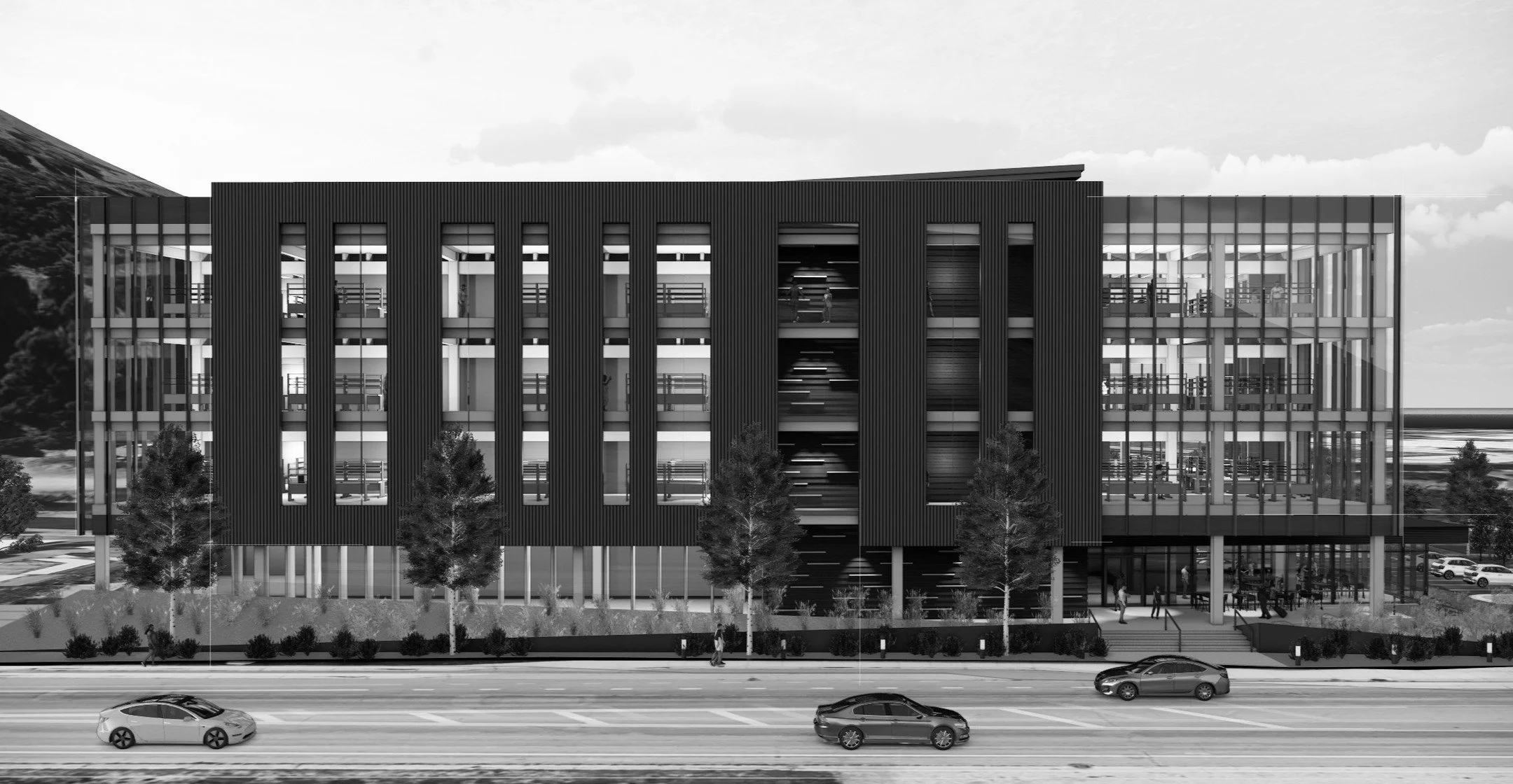 Here is a sneak peek at an exciting project we are developing: a new mass timber lab building in Missoula, MT. Beyond the practical and structural advantages of mass timber, leaving the wood exposed creates a warm, biophilic environment that naturall