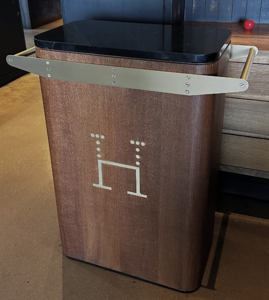 commerical-bar-cart-walnut-embossed